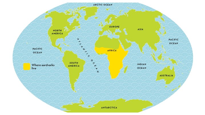aardvark range map