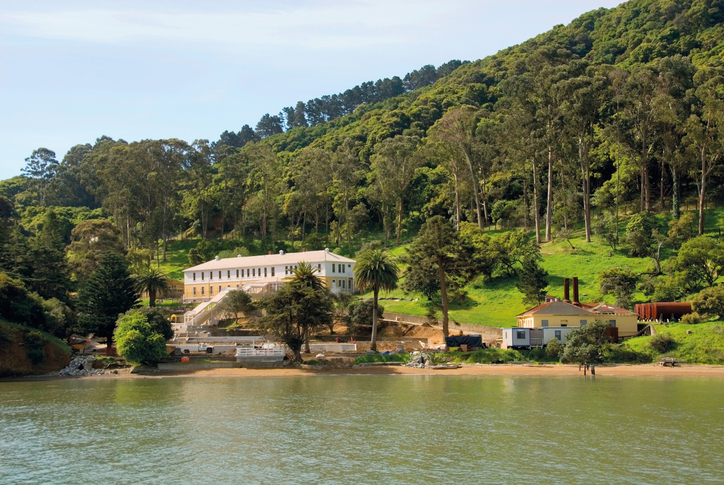 The immigration station is part of the California State Park on Angel Island today.