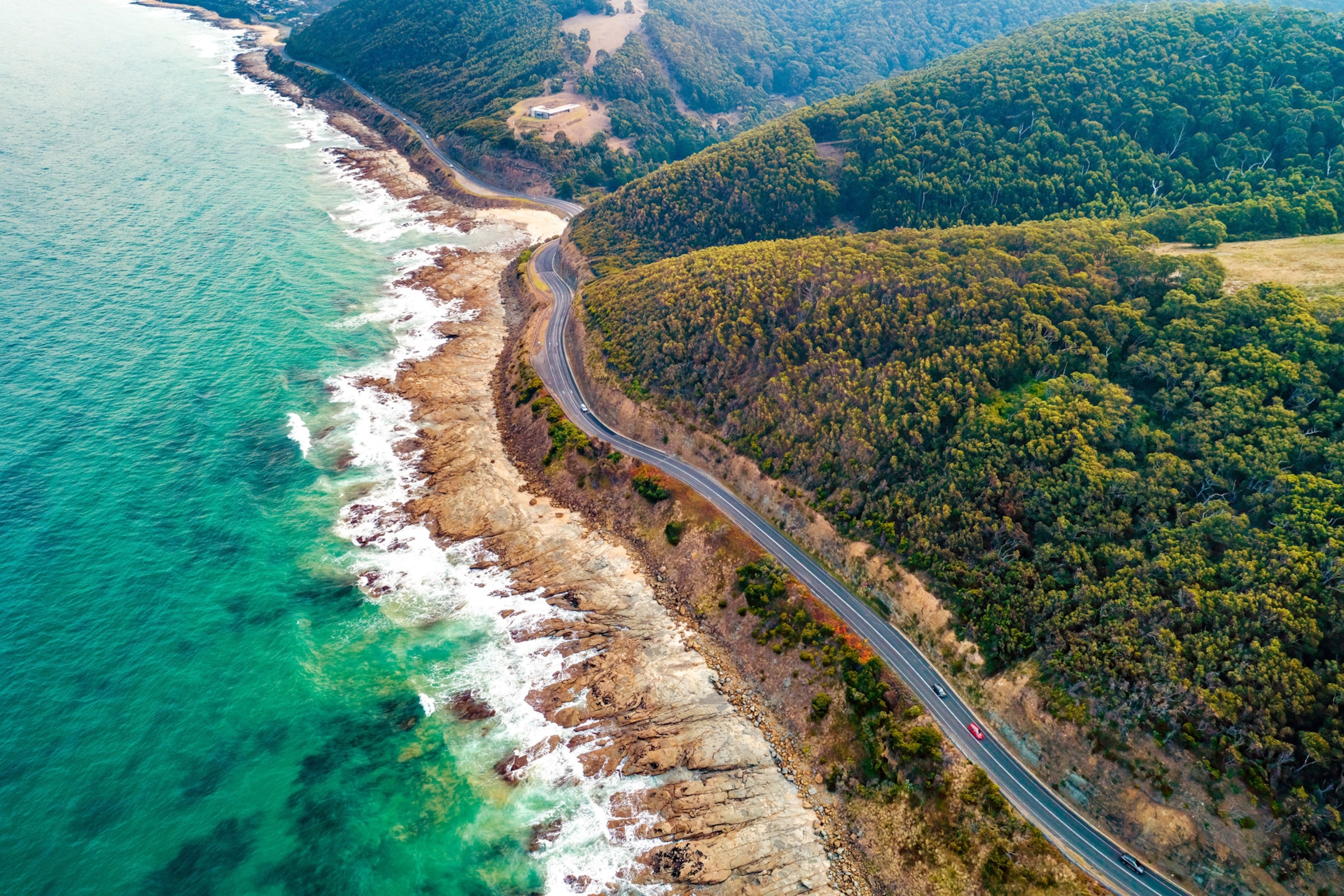 The Twelve Apostles along the Great Ocean Road in Victoria, Australia.