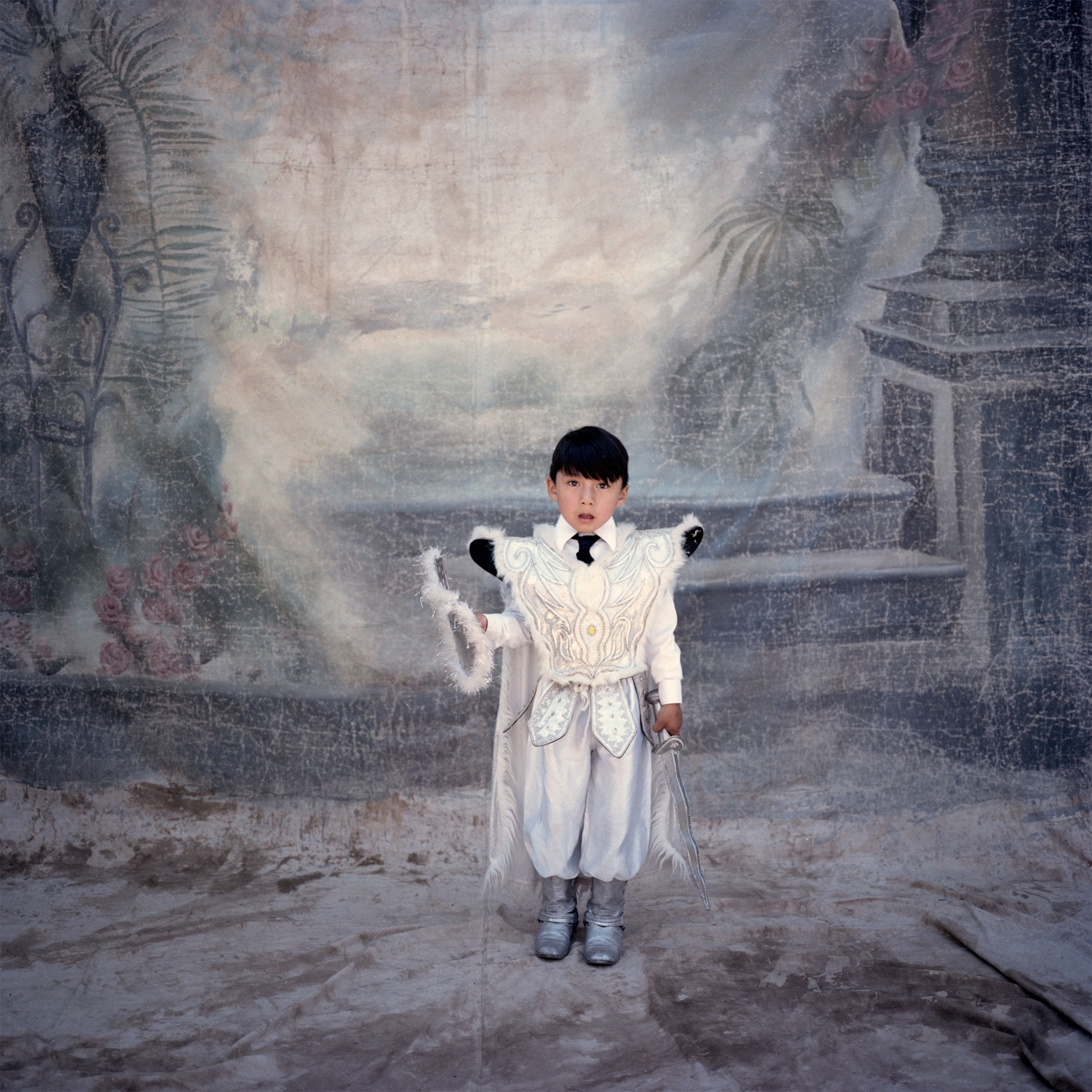 a boy during the Candelaria Festival in Peru
