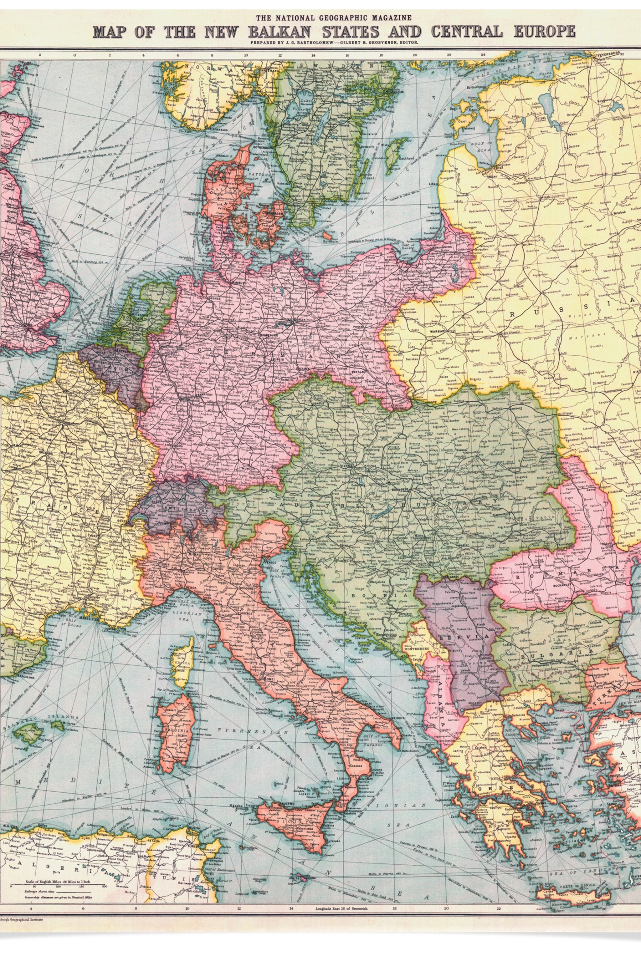 Map Of Europe Before And After Ww1 How World War I Launched Mapmaking At National Geographic