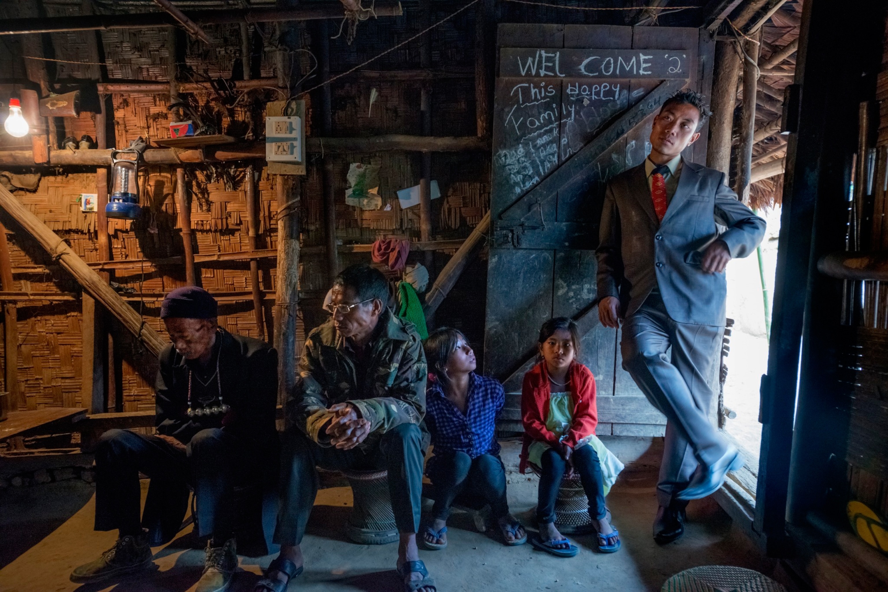 naga people in a house