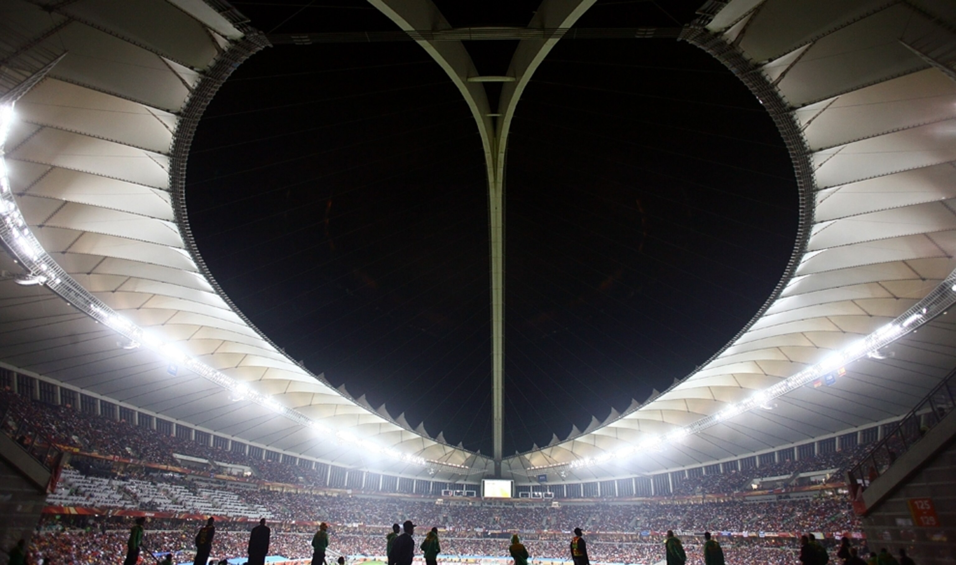 Interior view of Moses Mabhida Stadium in Durban