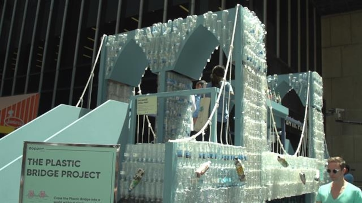 Plastic Bottle Art Installation Opens in NYC to Raise Conservation