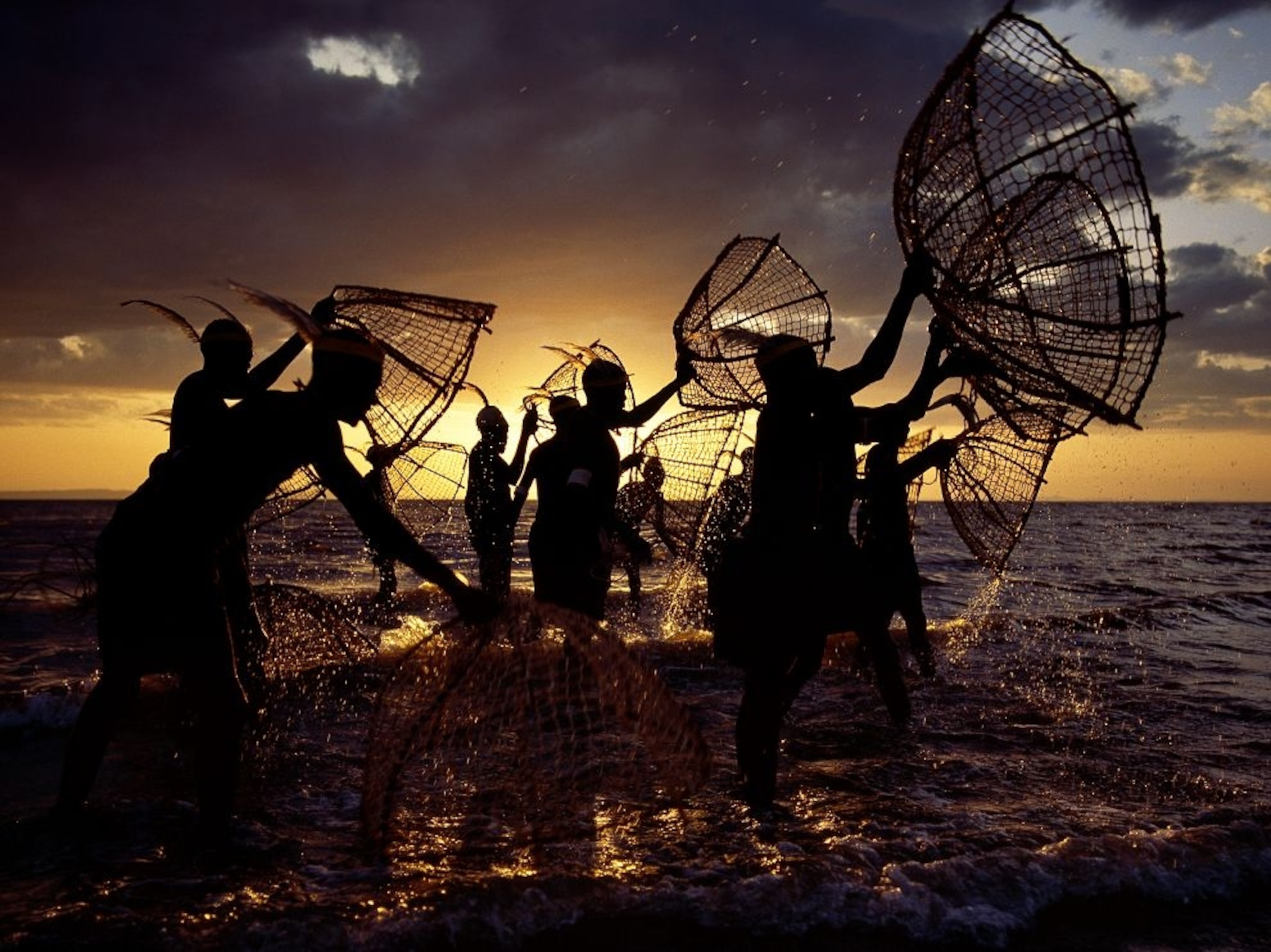 fisherman at Lake Turkana, Kenya