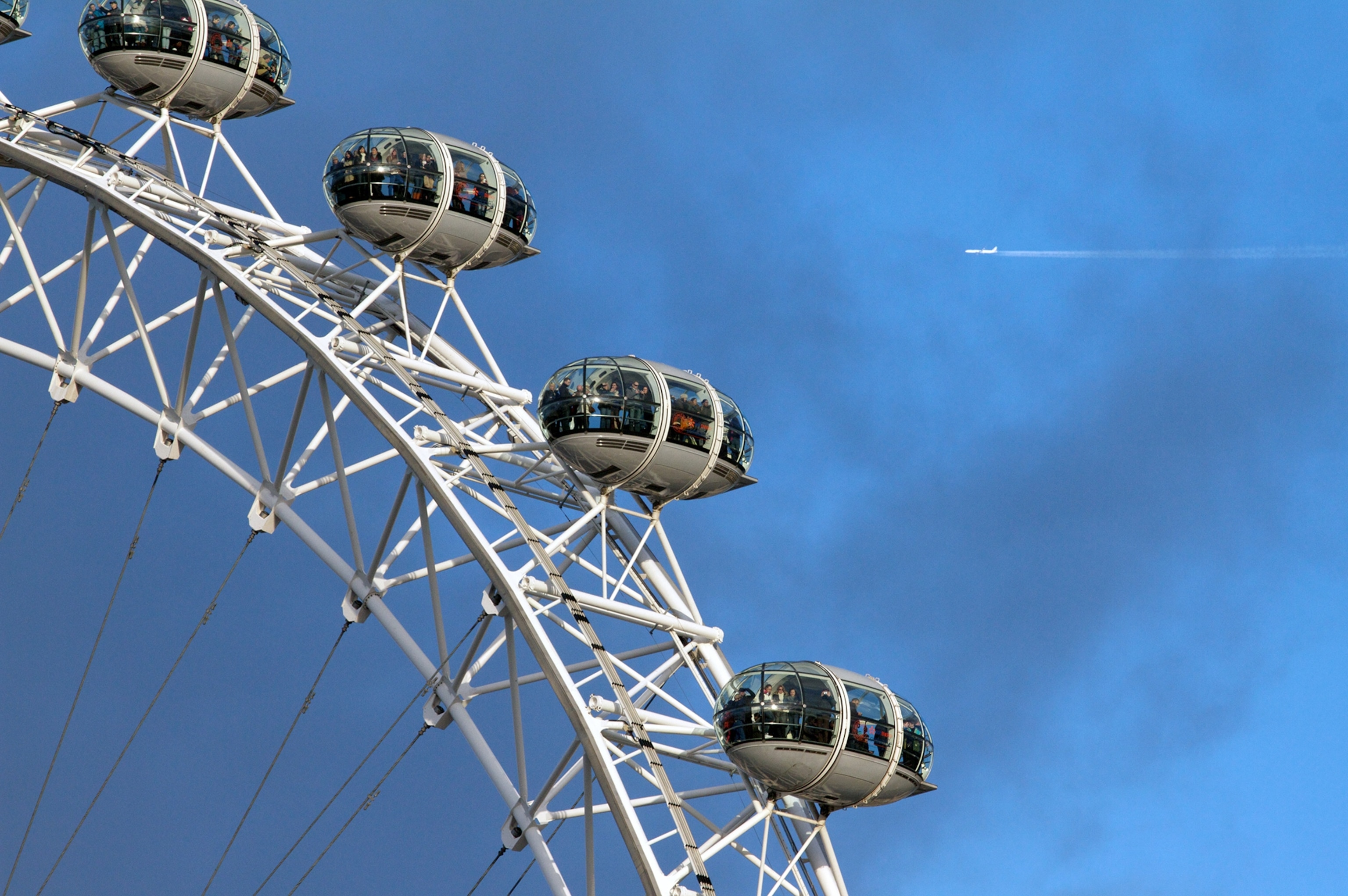 a view of the London Eye
