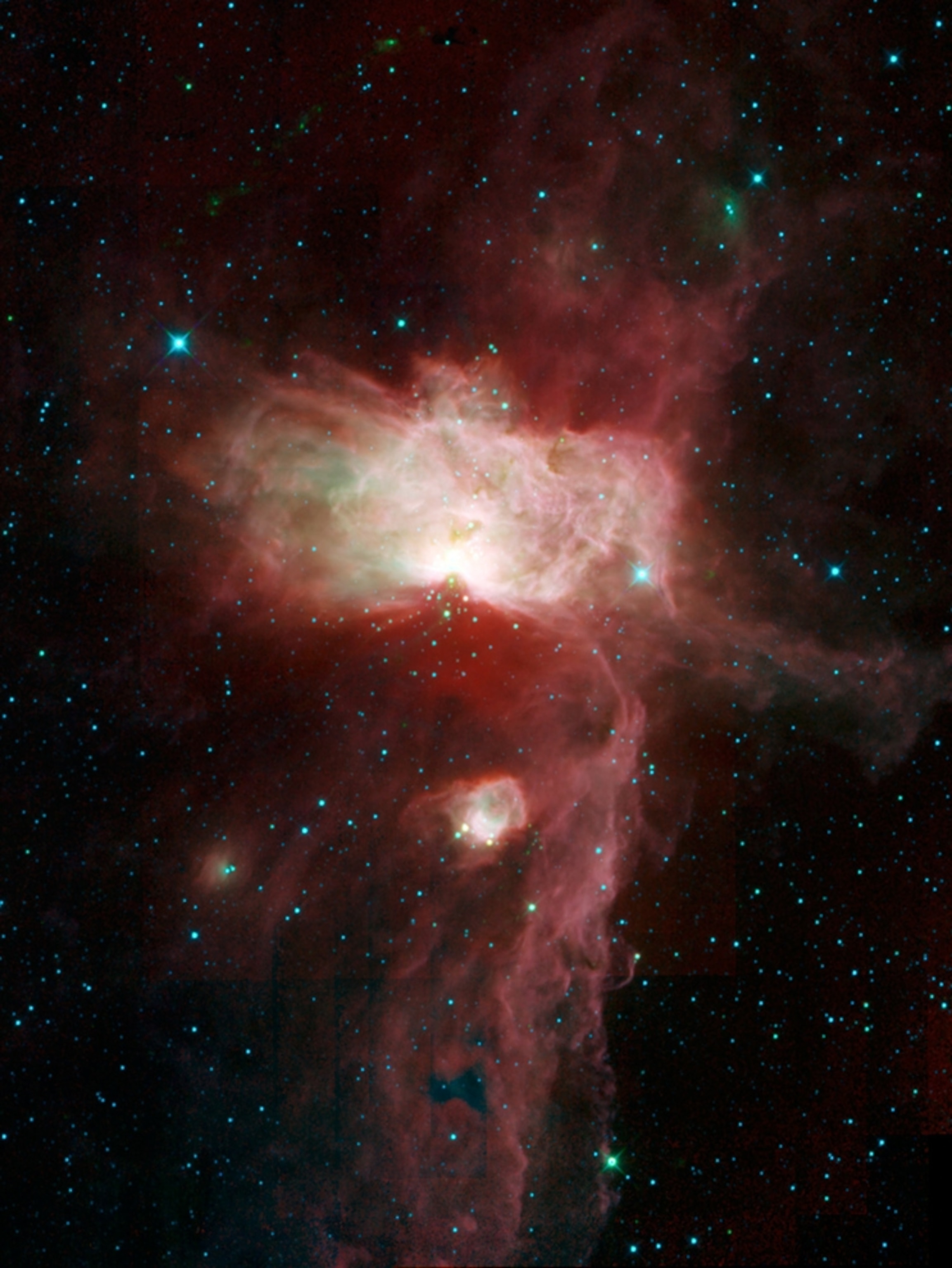 The Flame nebula in Orion's belt picture.