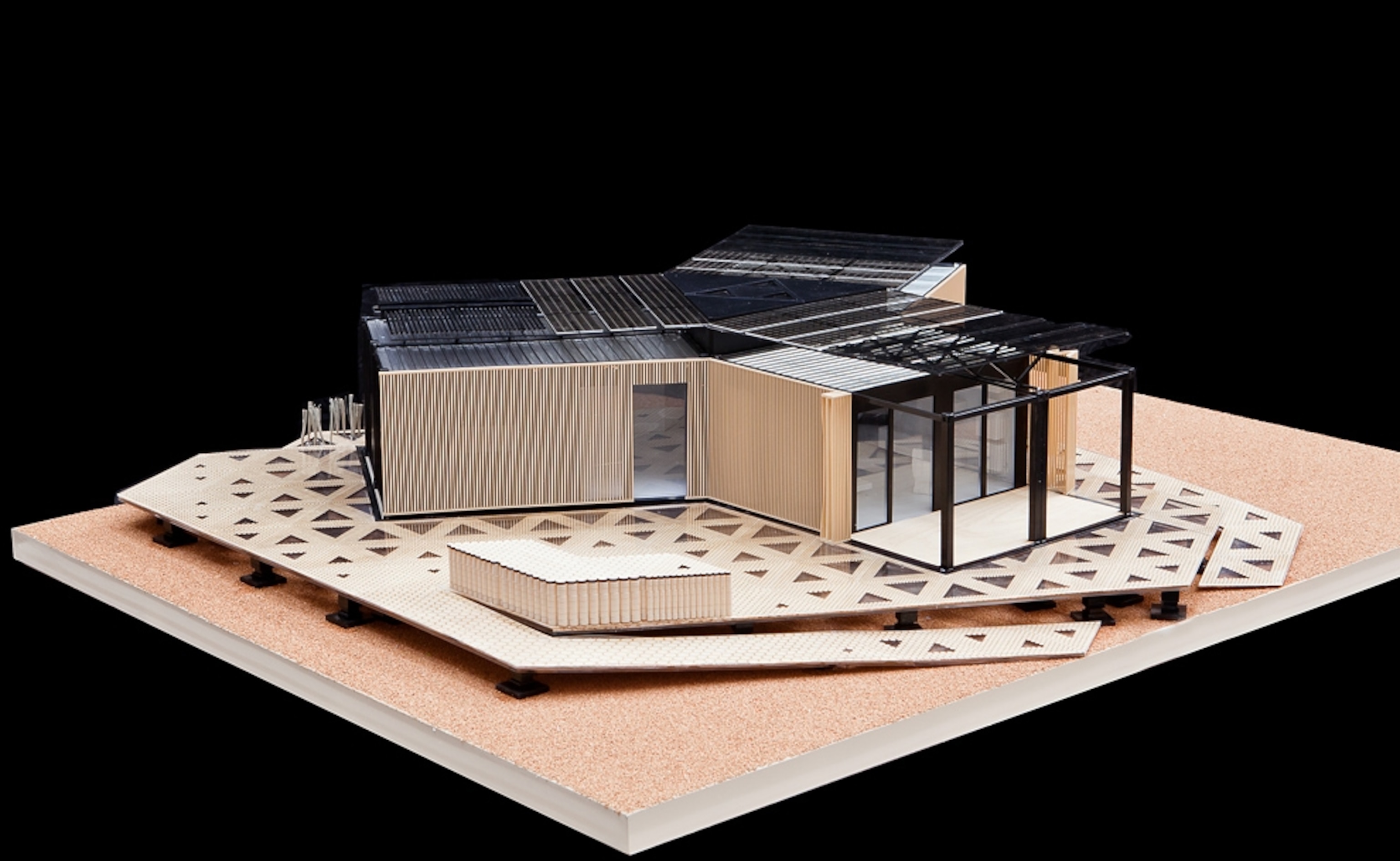 A rendering of Team China’s Solar Decathlon home.