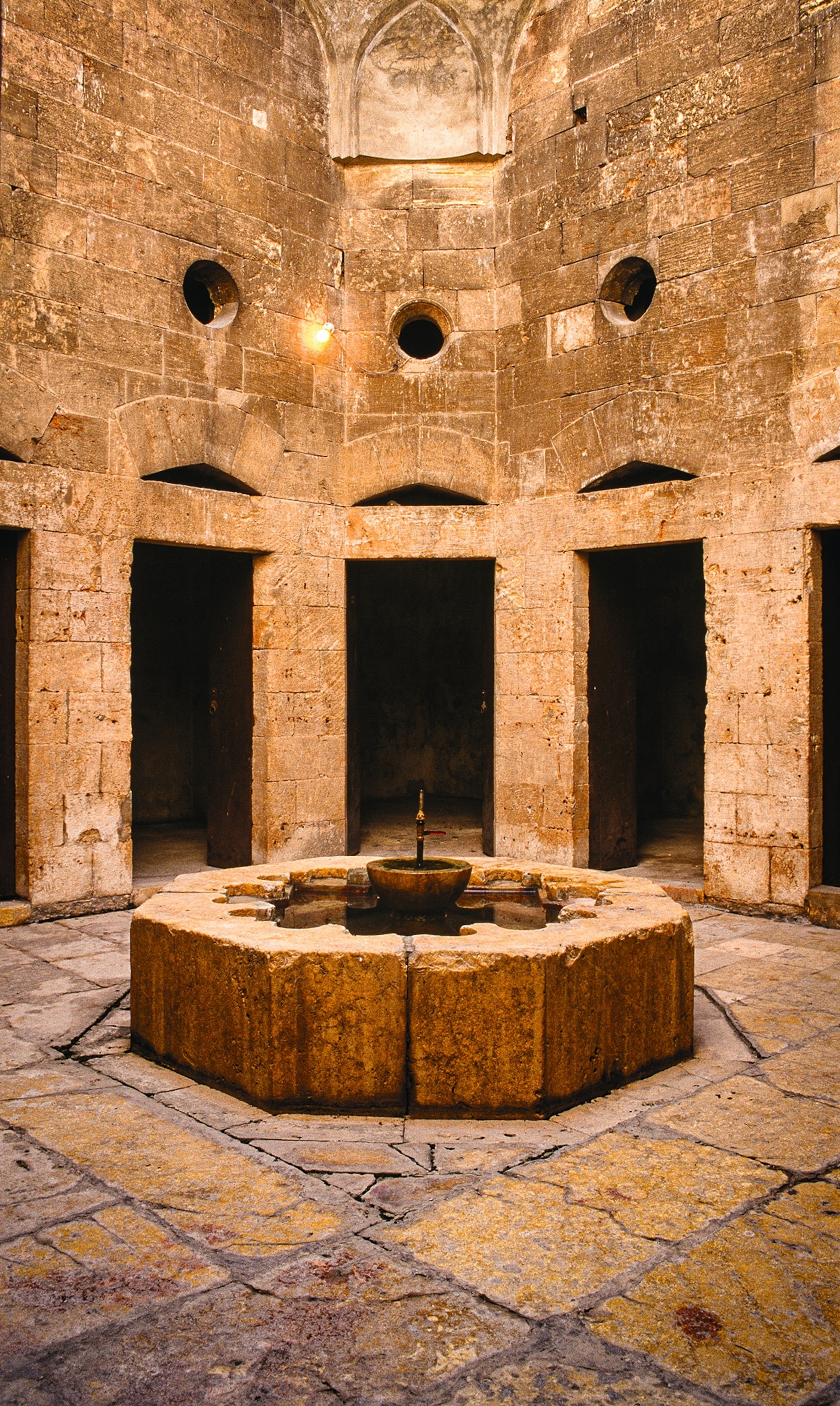 The Arghun al-Kamili bimaristan in Aleppo, Syria, one of the best preserved psychiatric hospitals, is pictured.