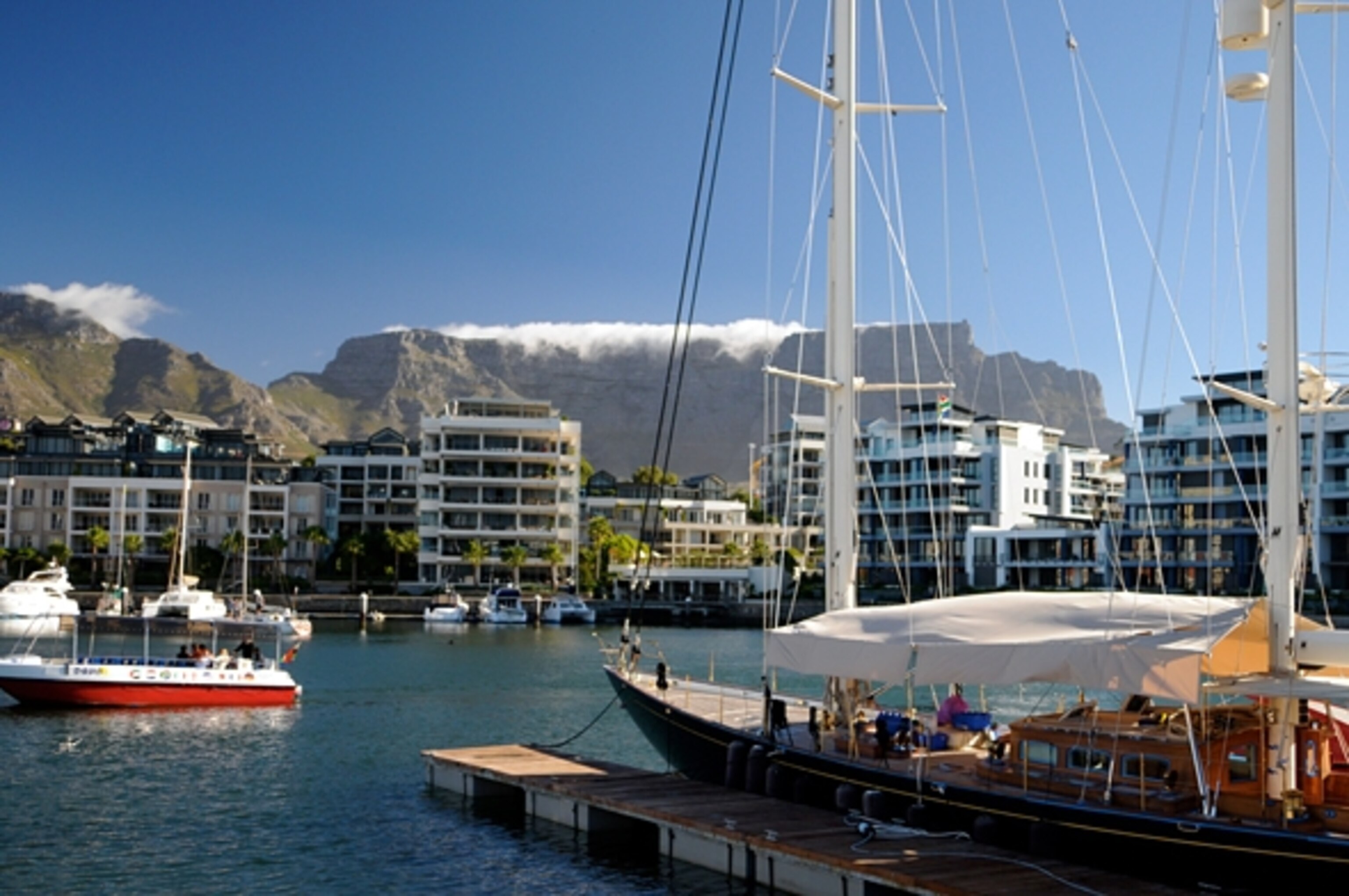 Cape Town Harbor. (Photograph by Rainer Jenss)