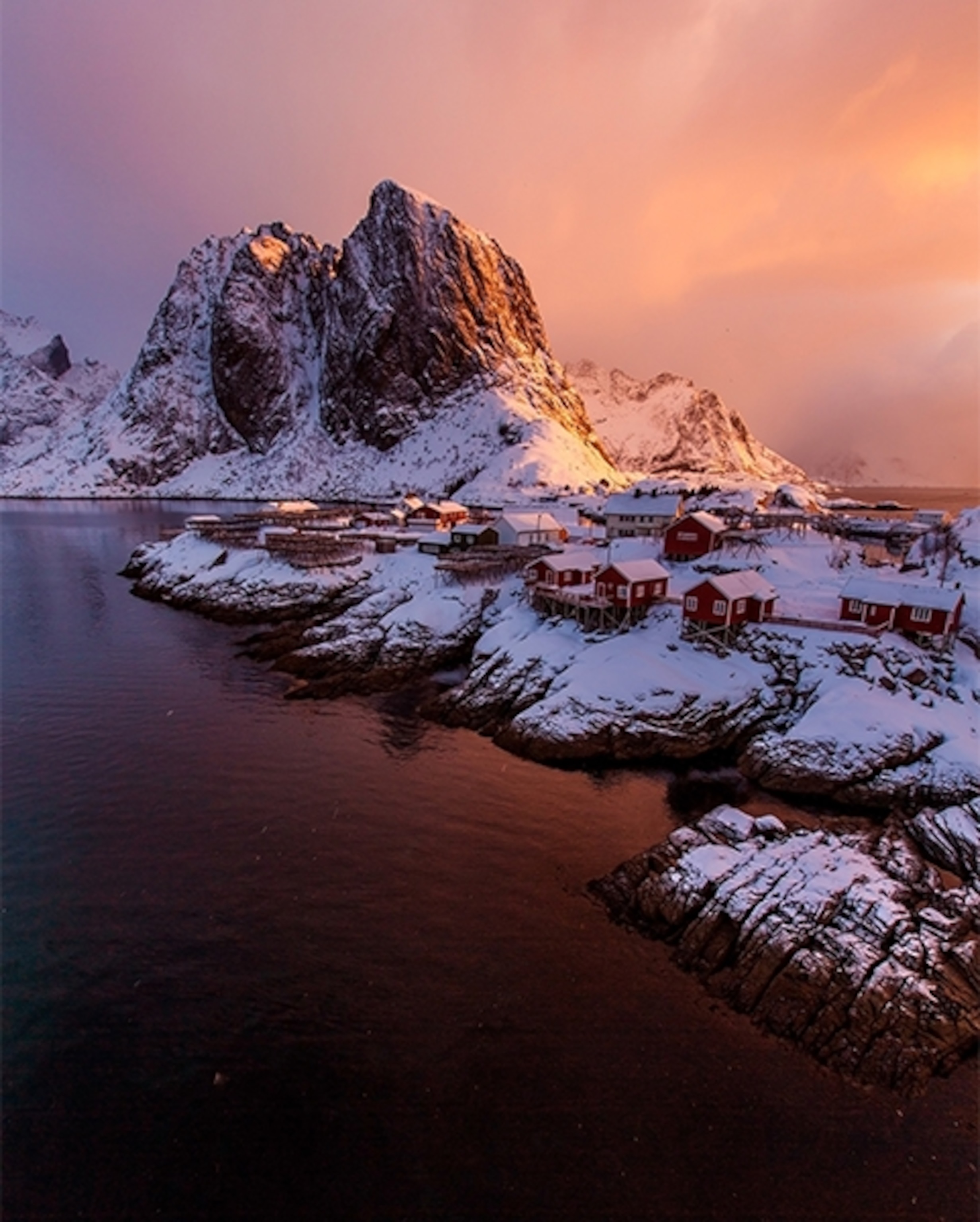 a small village on the Lofoten Islands, Norway