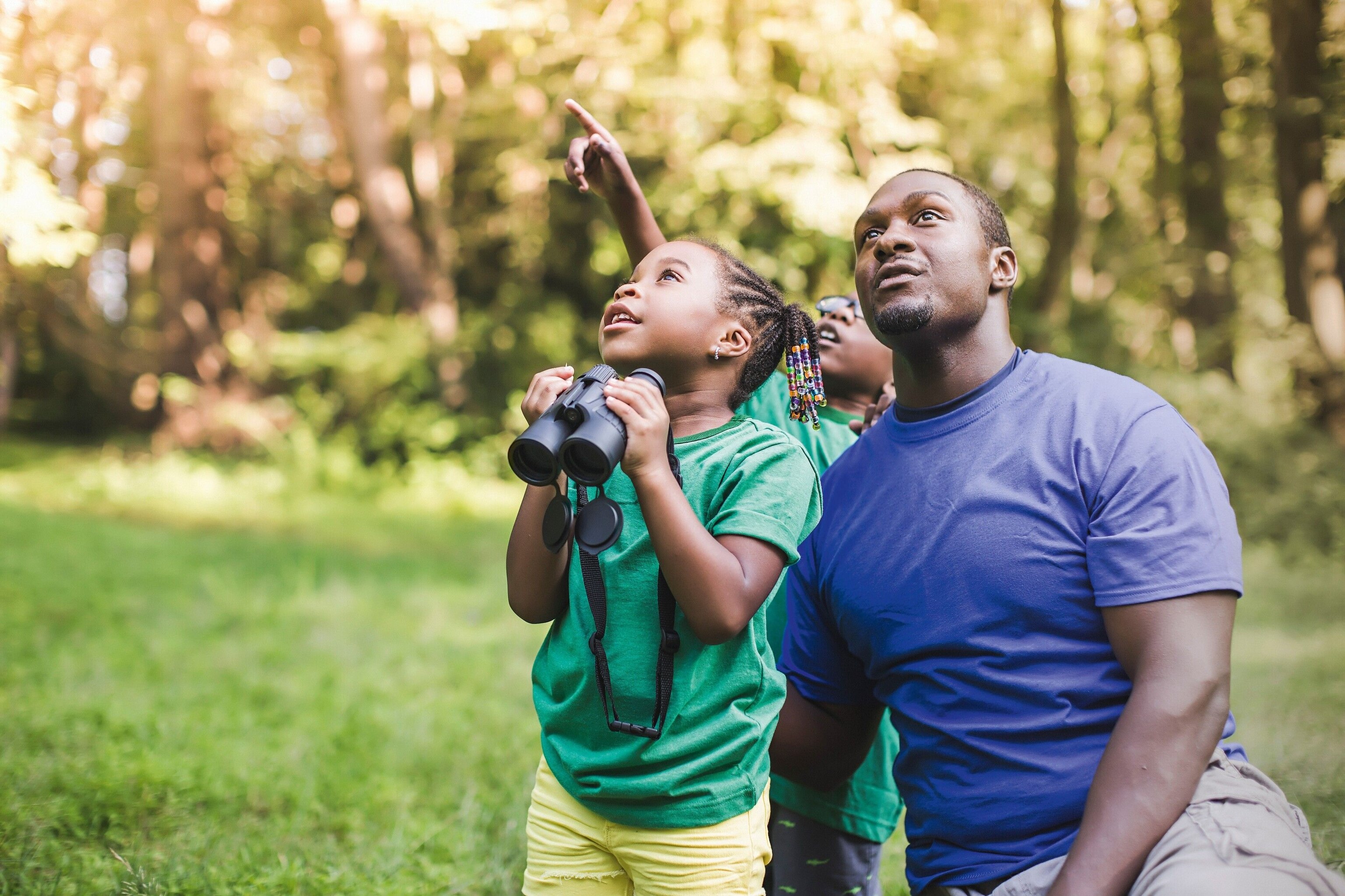 Family on the look out for wildlife including red squirrels, seals, puffins and eagles
