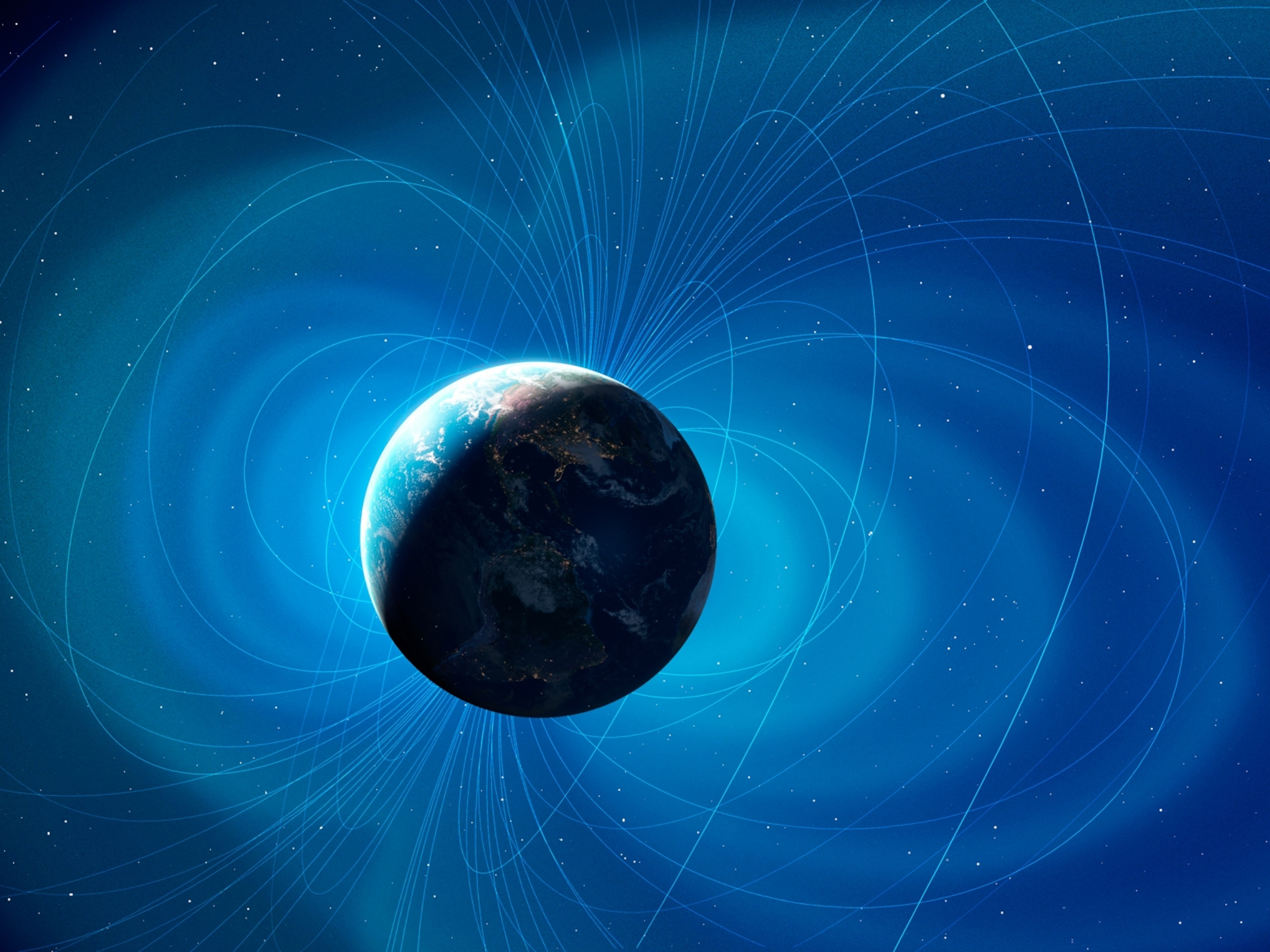 magnetic waves travel from north to south