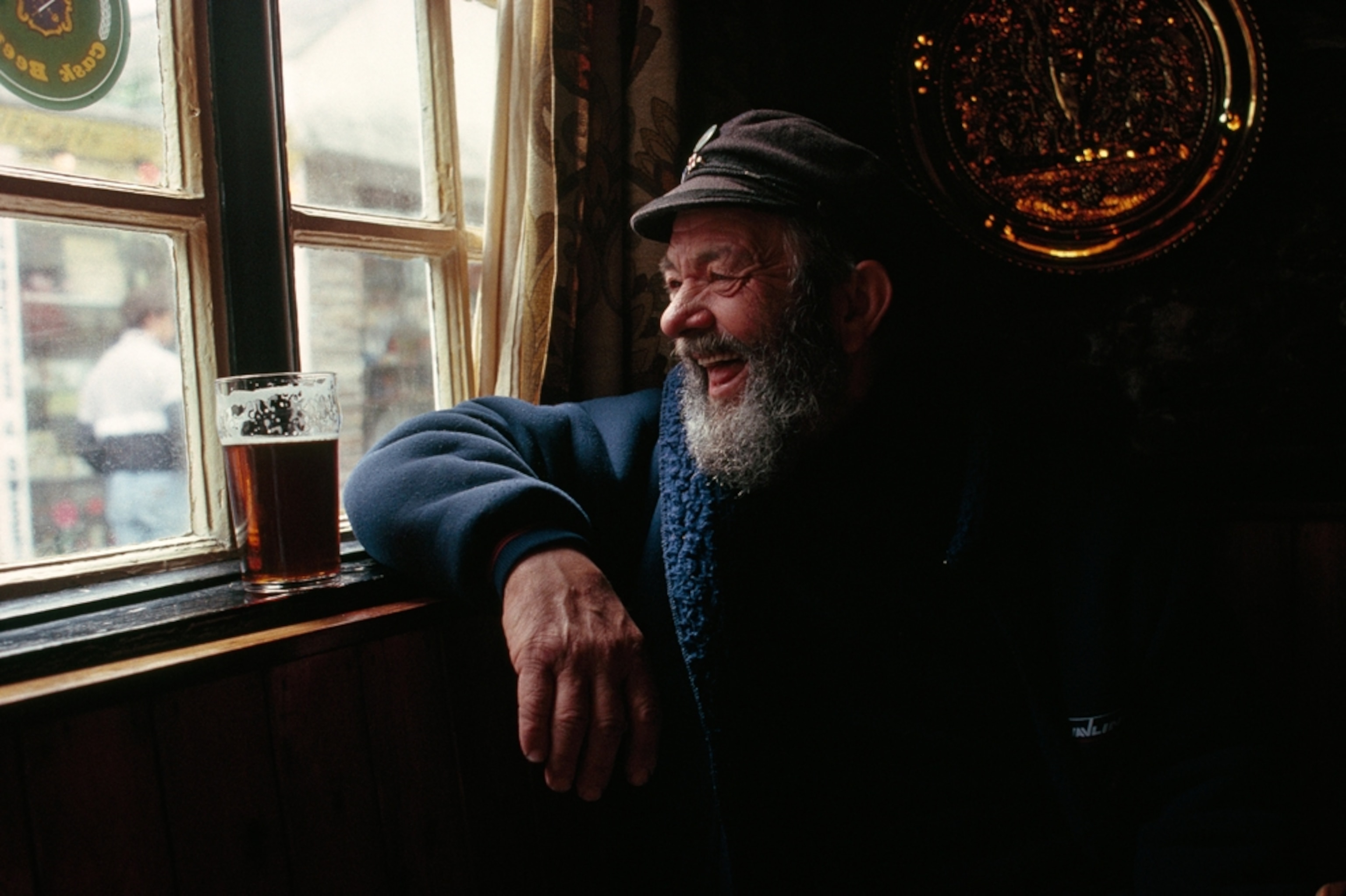 a patron at Cornwall Pub in England