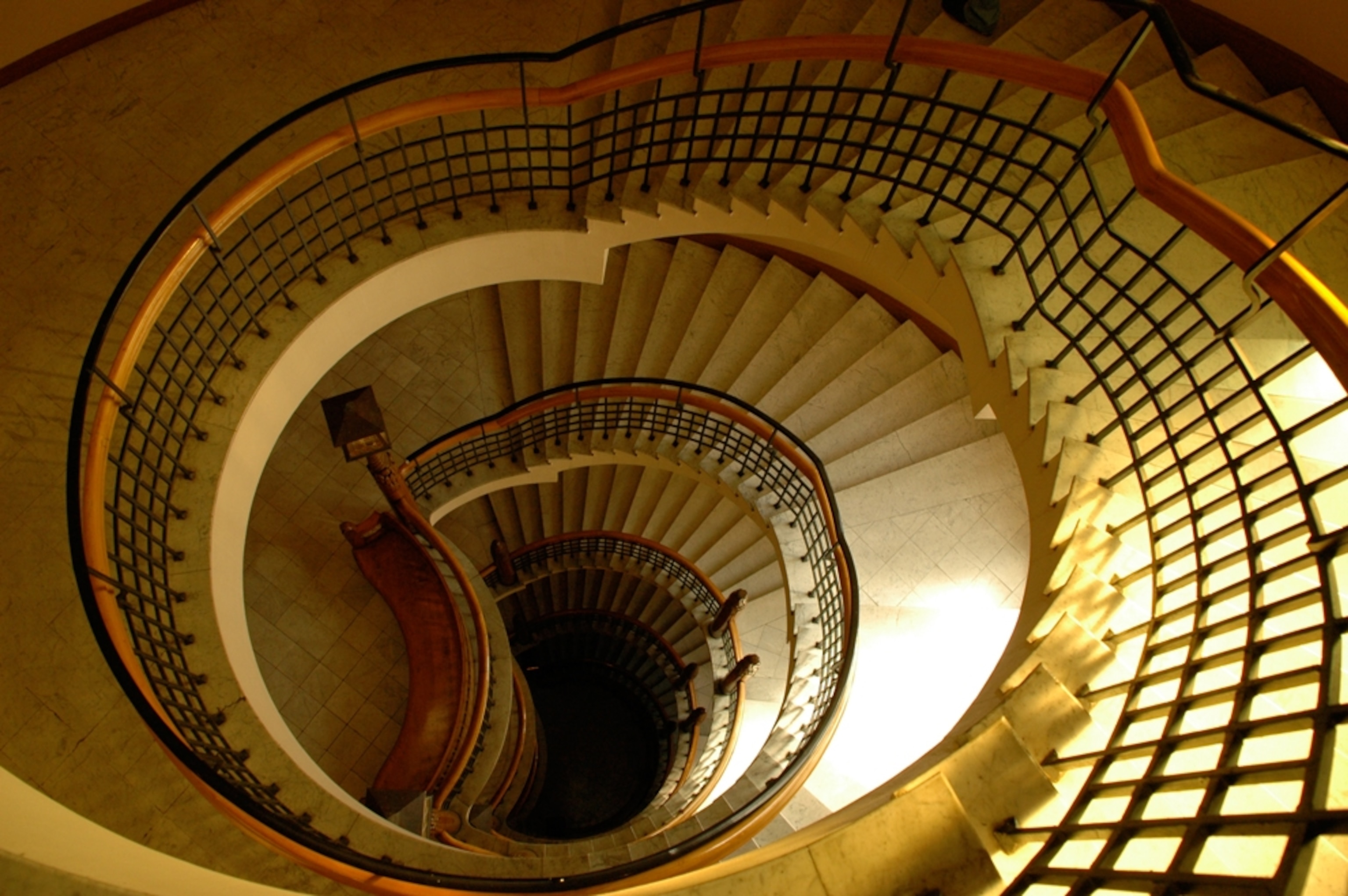 Staircase in Pohjola Insurance Building, Helsinki, Finland