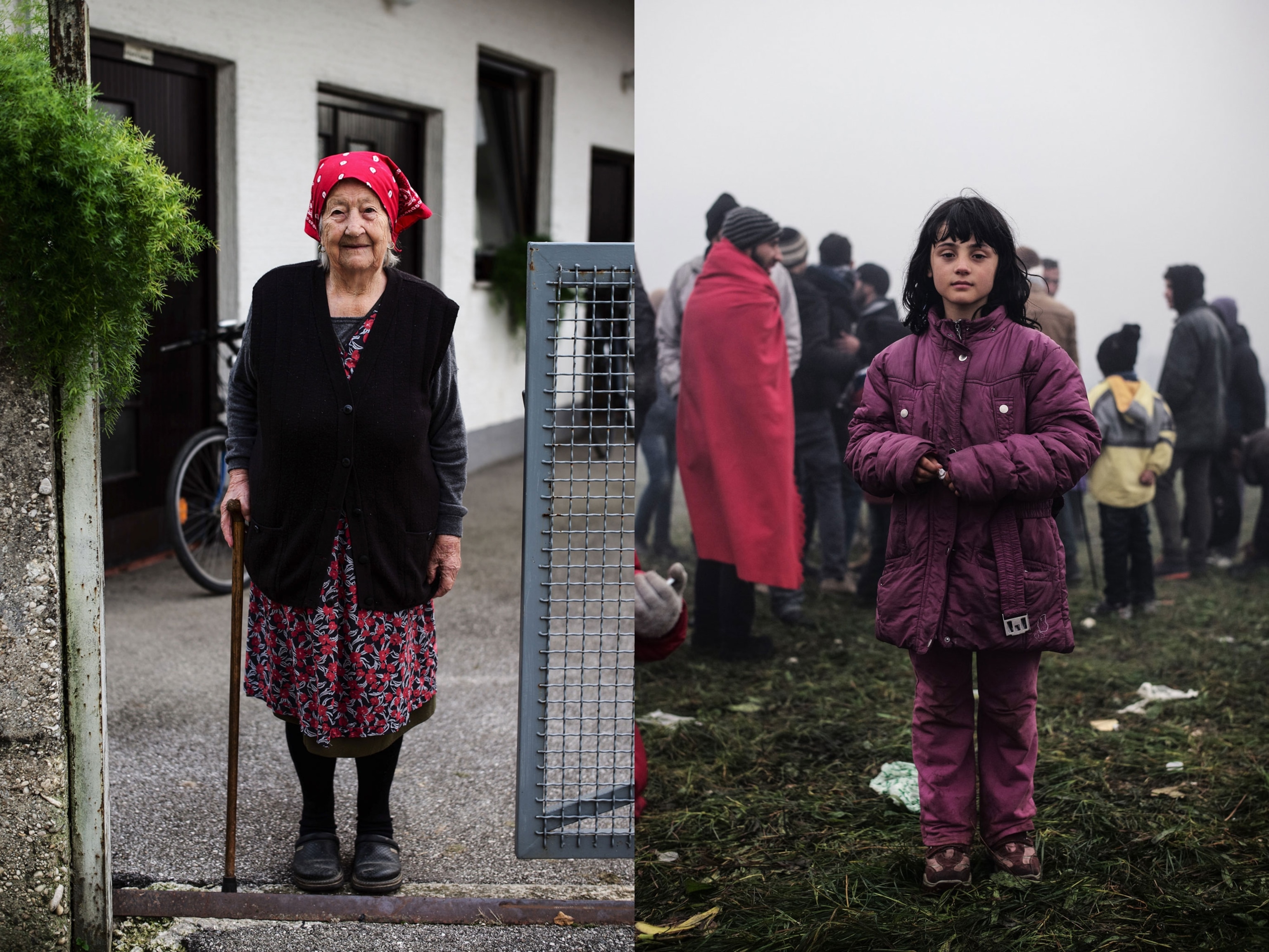 Picture from Ciril Jazbec's story on refugees