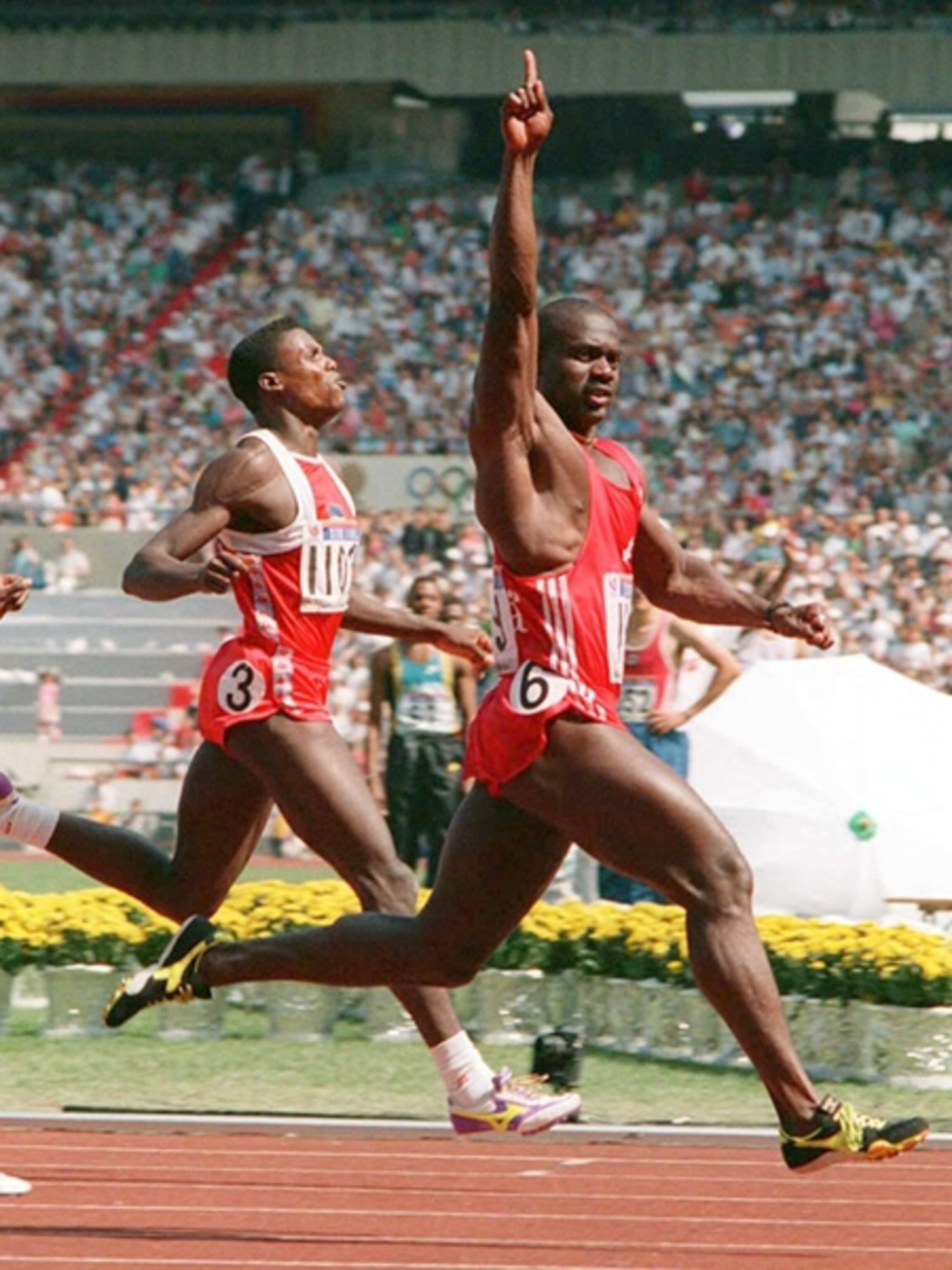 Ben Johnson at the 1988 Olympics