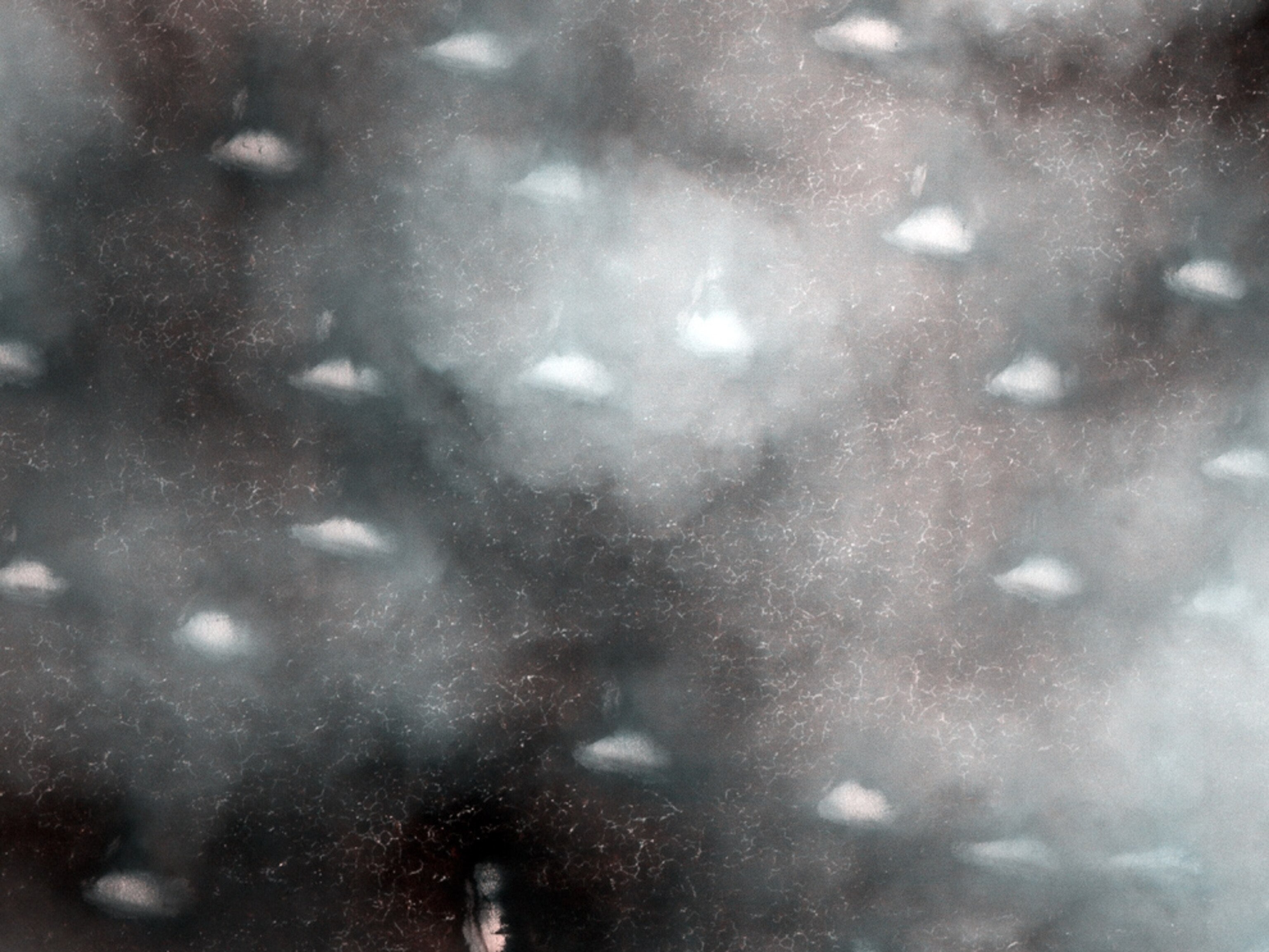 Mars picture: clouds and ice-covered dunes