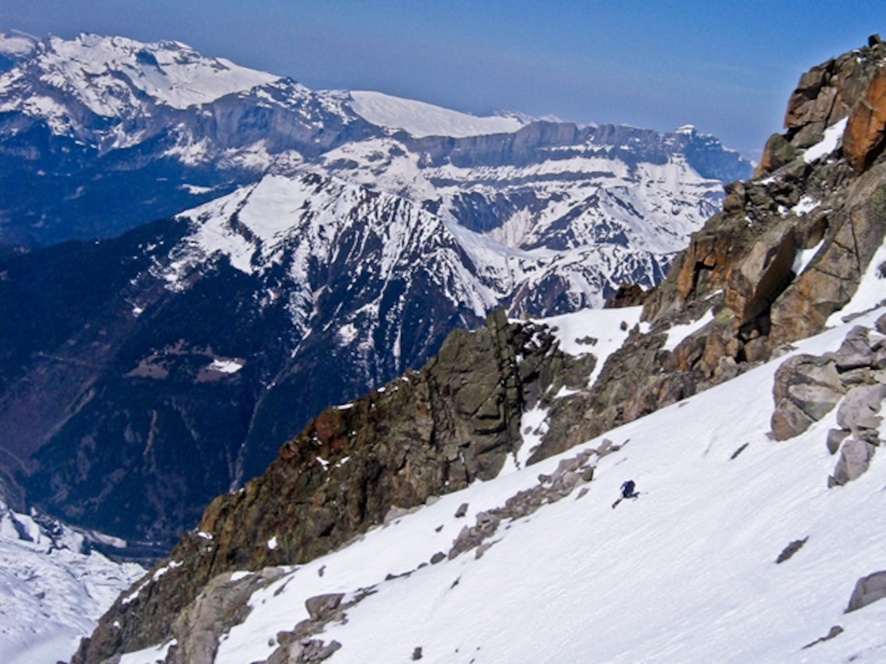 Skiing Cosmiques, France