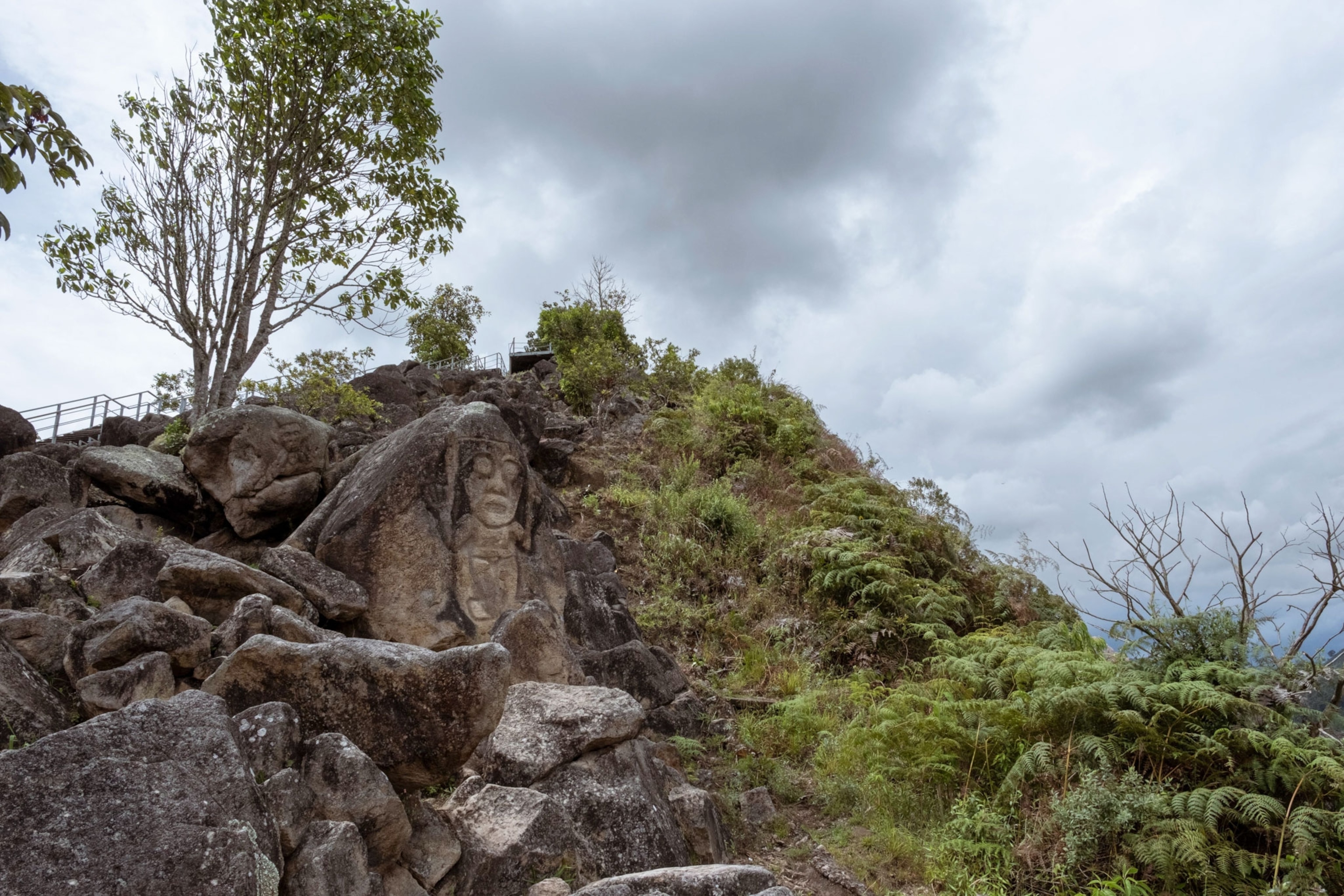 a statue seen in San Agustin, Colombia