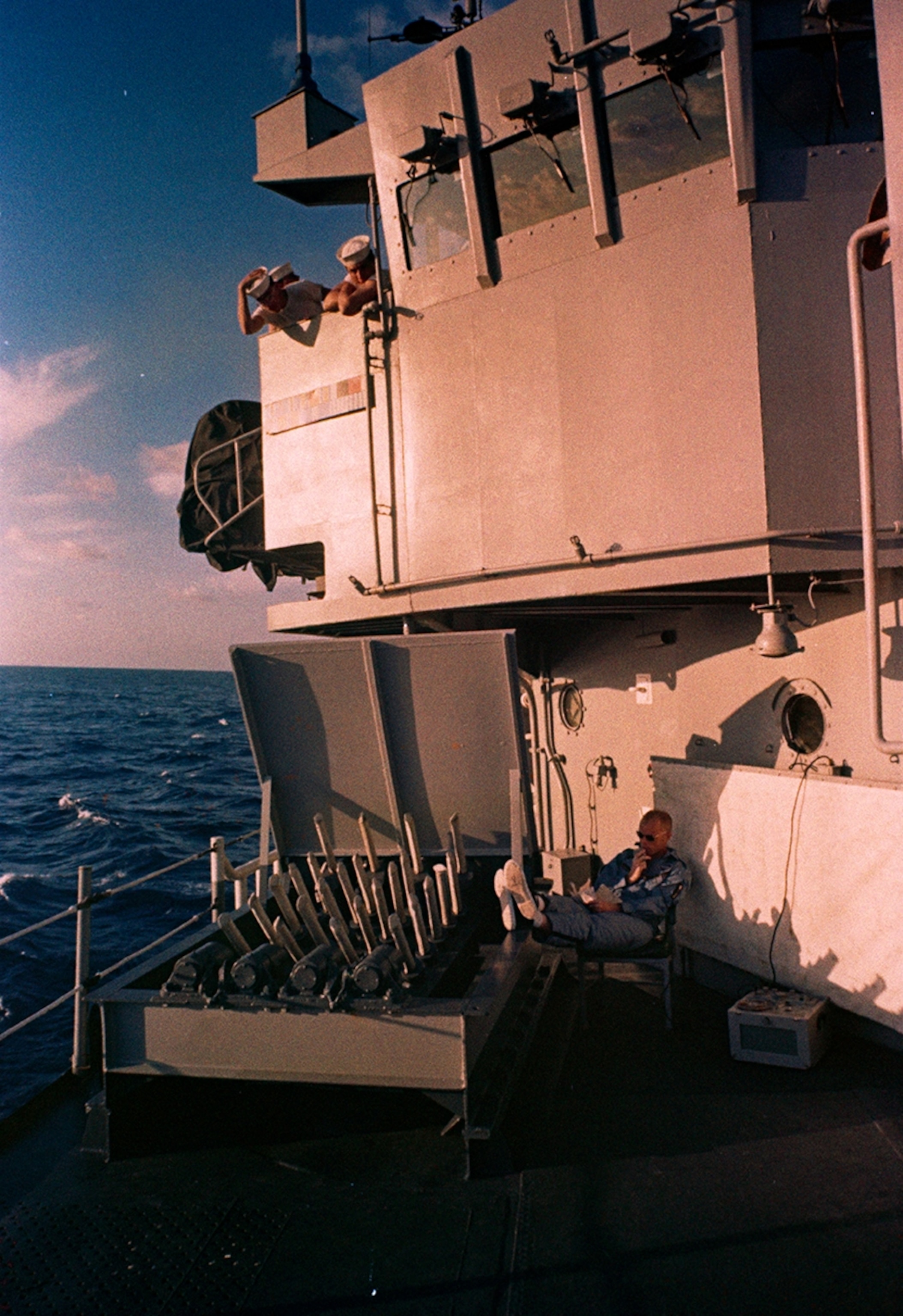 John Glenn recording thoughts about his journey