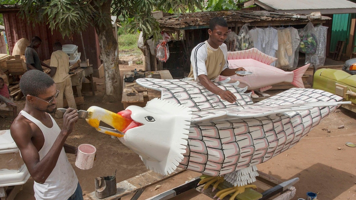Meet the fantasy coffin-designers of Accra, Ghana