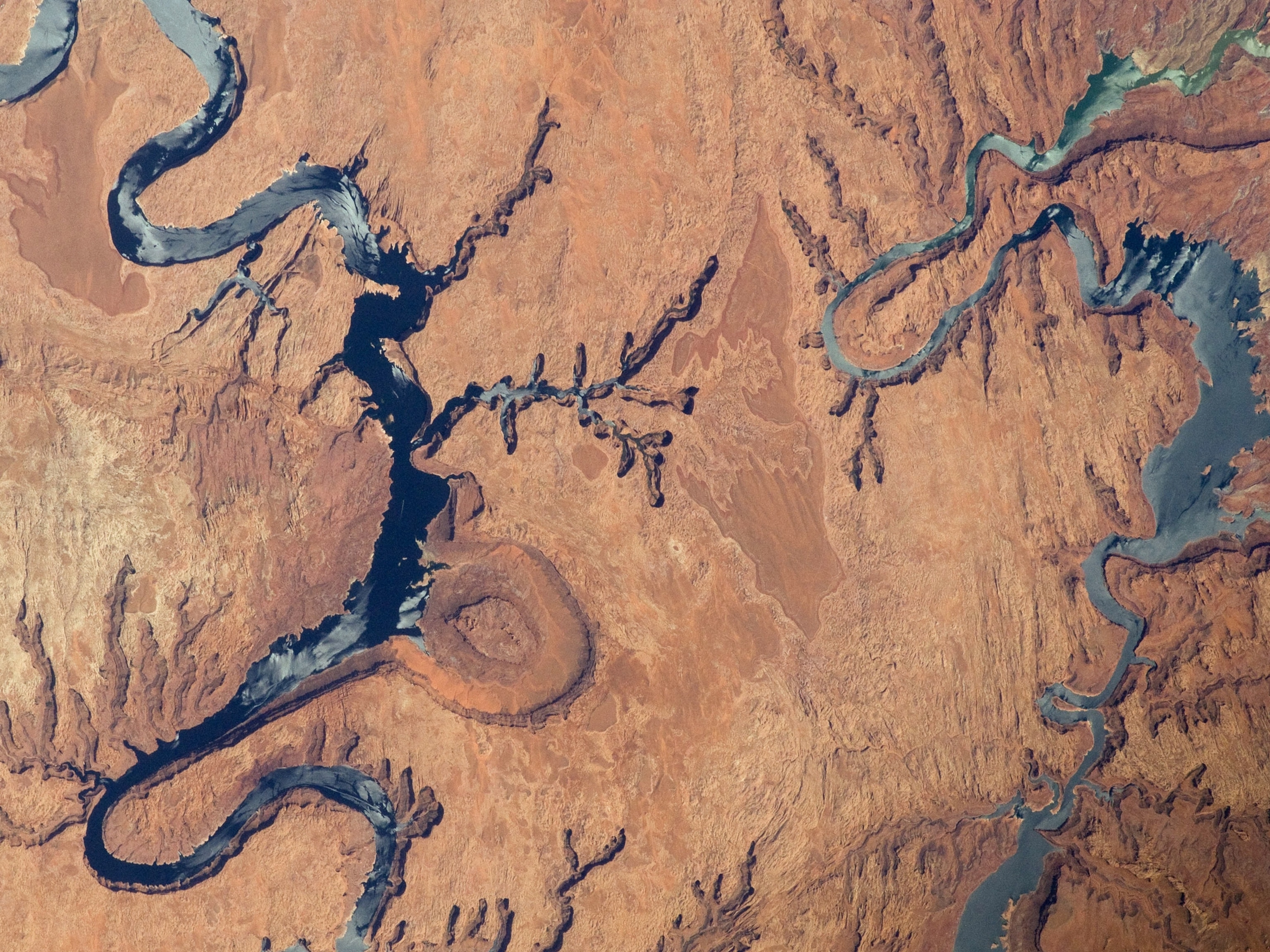 Lake Powell picture: taken by astronaut on the International Space Station -- part of best space pictures gallery