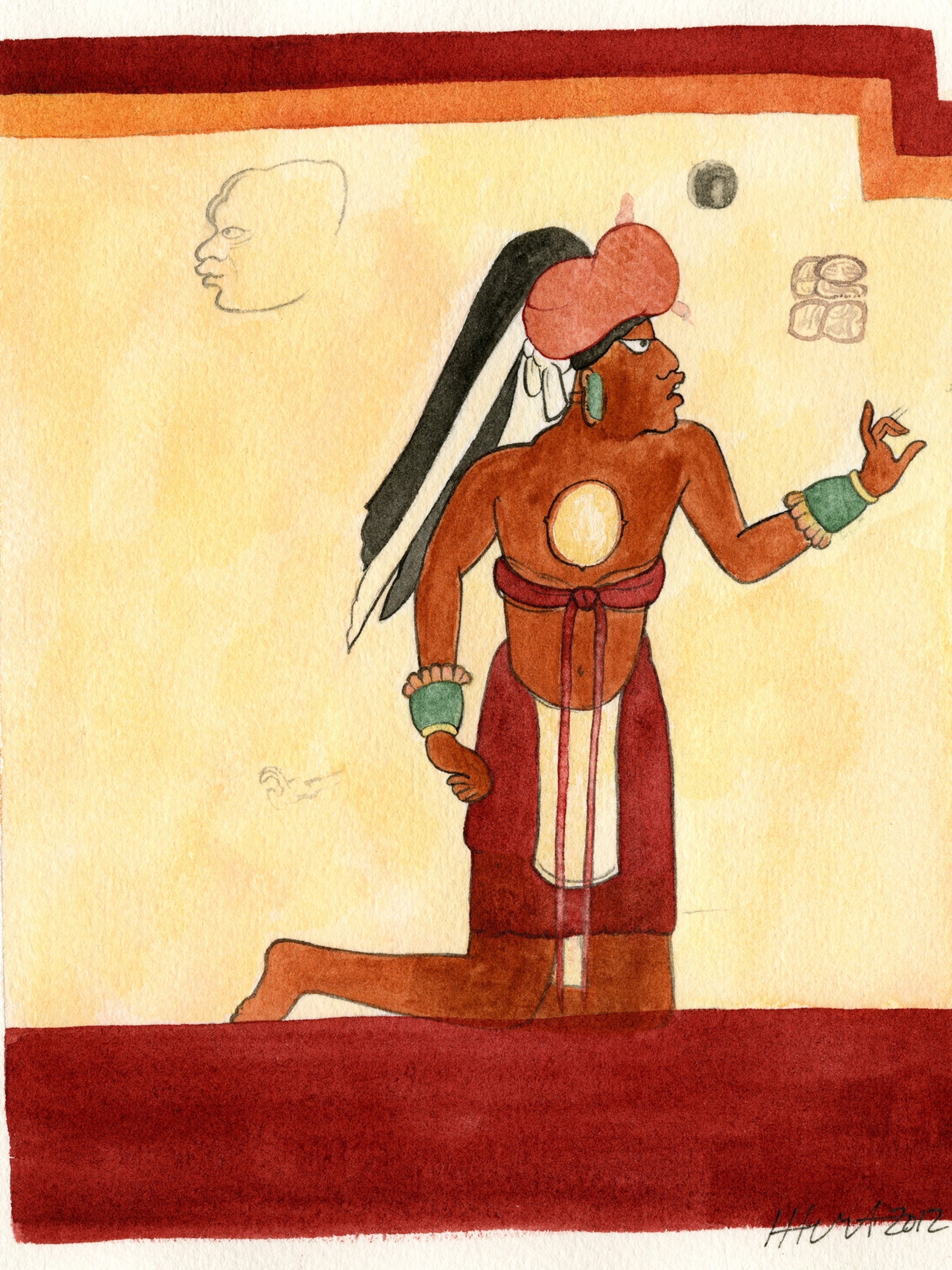 Maya Rabbit Scribe Pictures: New Maya Mural, Calendars Debunk 2012 Myth