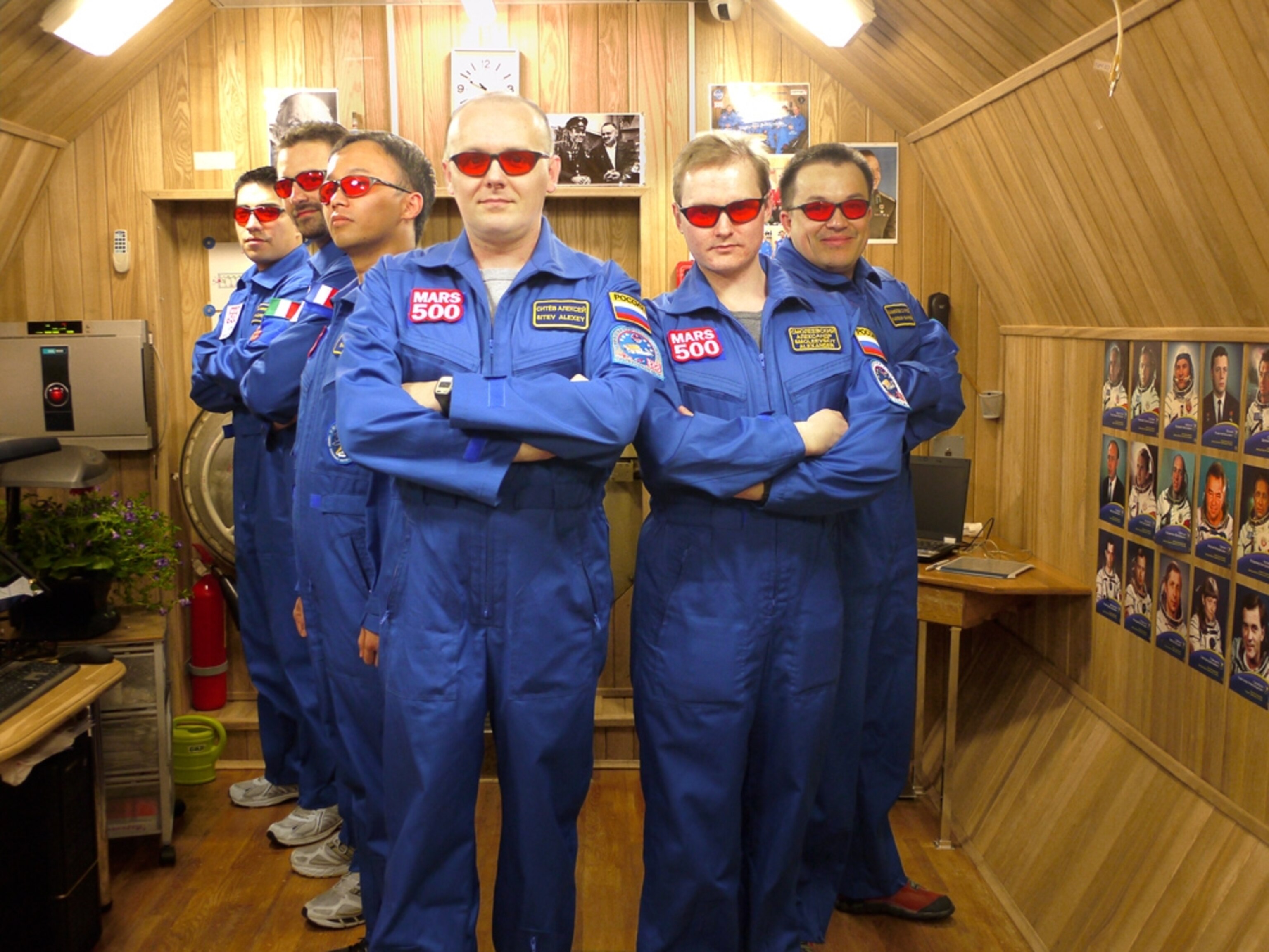 Mars500 picture: the six men participating in the experiment