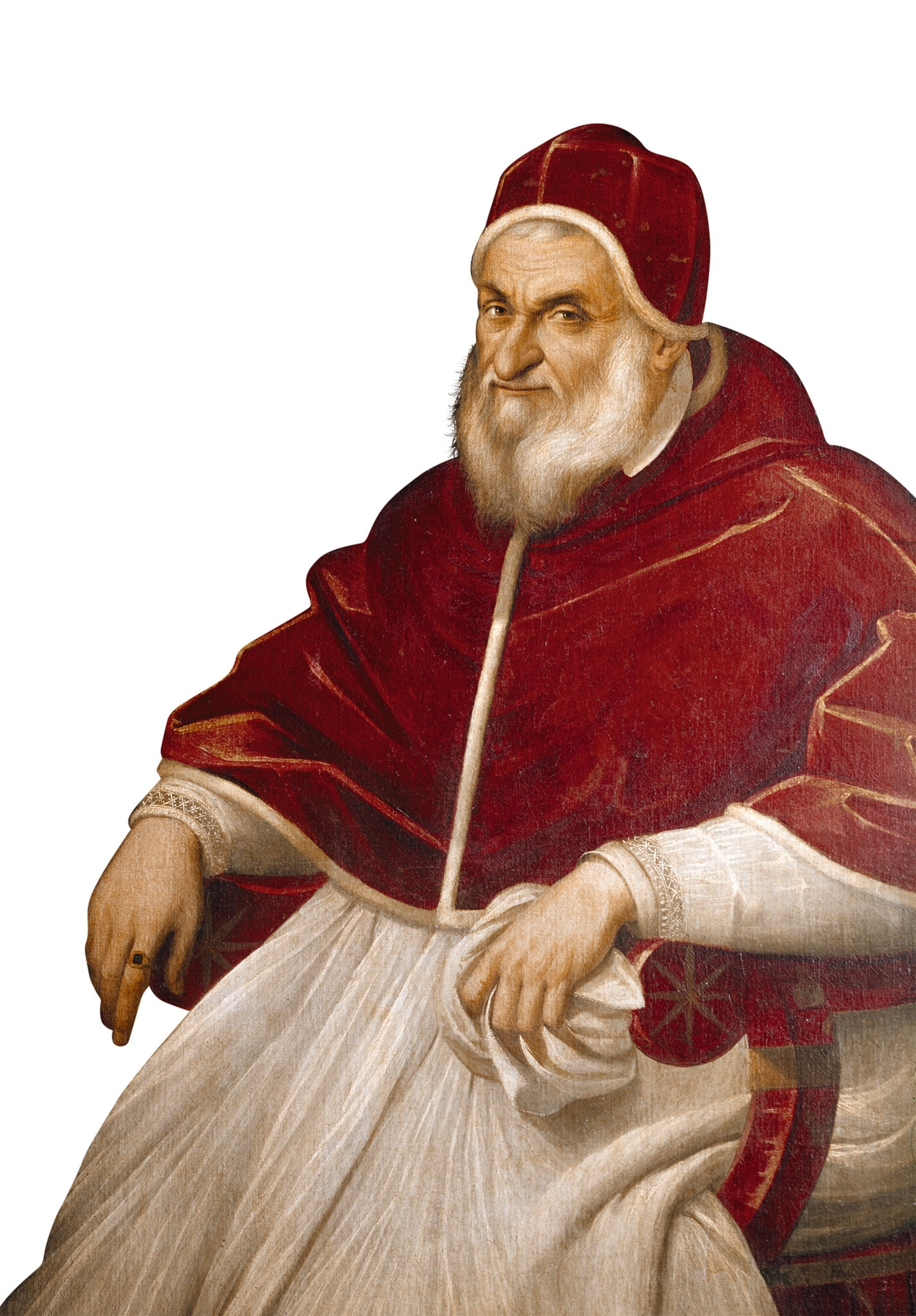A portrait of Pope Sixtus V.