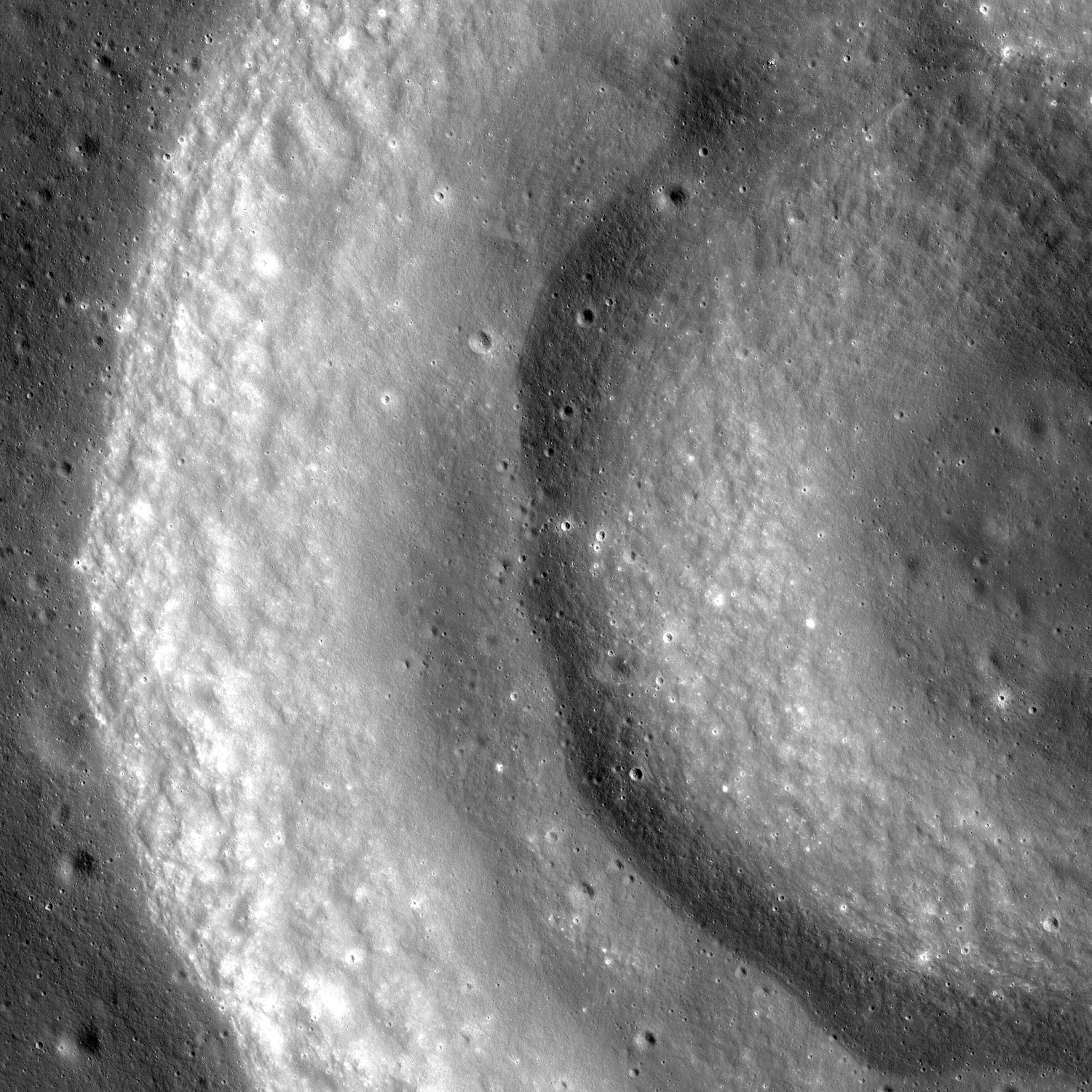 Week in Space - Picture of a double-ring crater in the Apollo basin on the moon