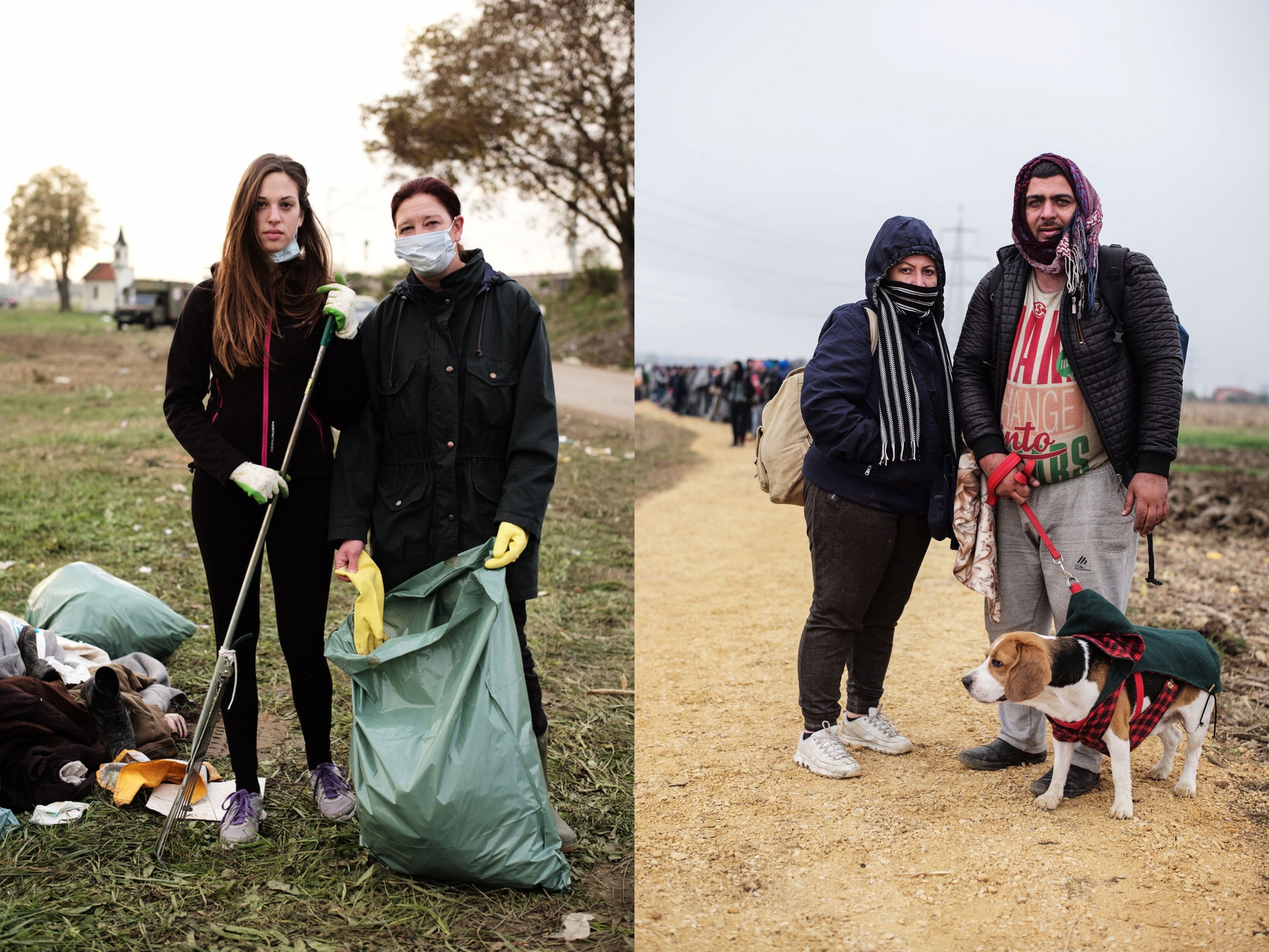 Picture from Ciril Jazbec's story on refugees