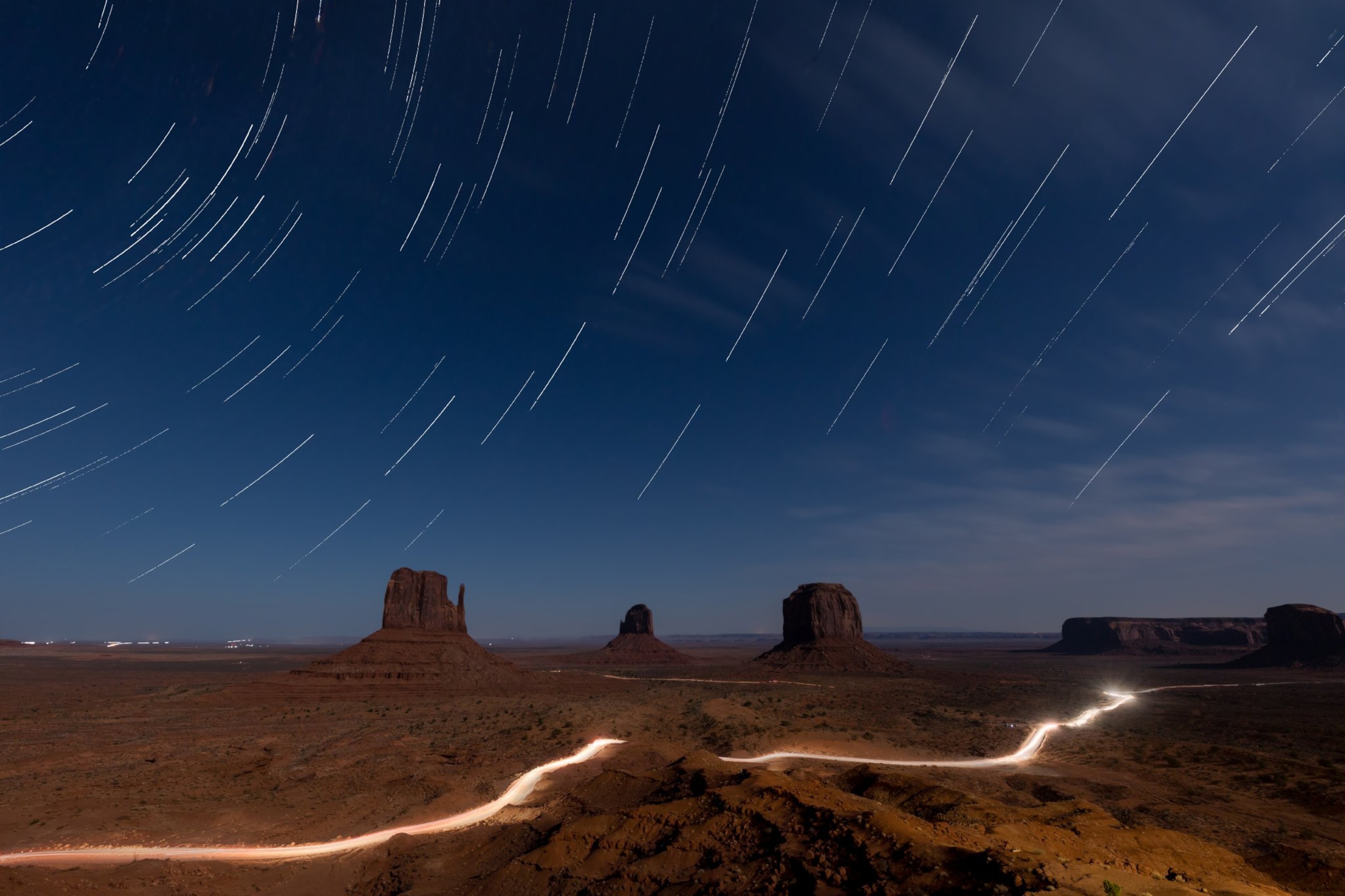 Monument Valley at Night.