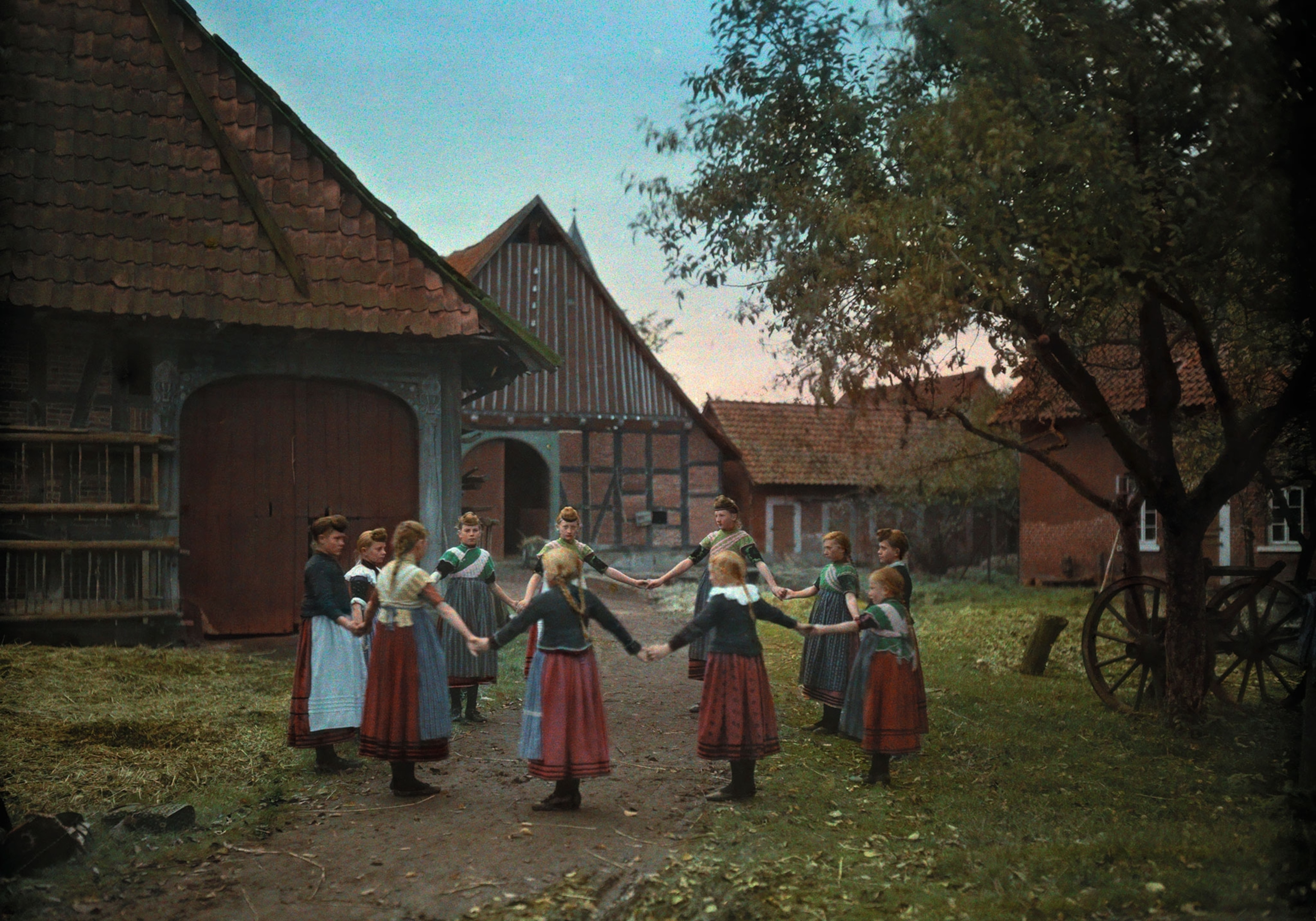 girls playing in a ring
