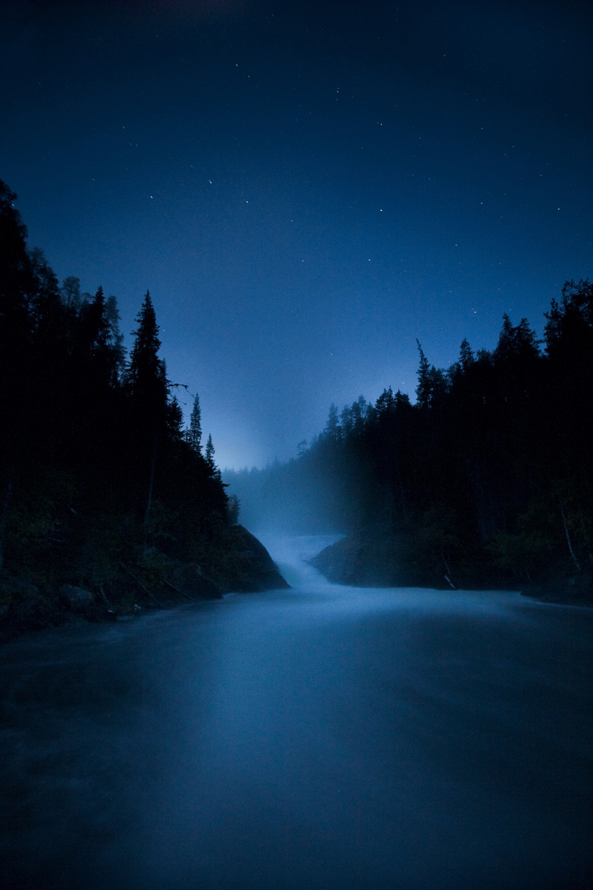 the Jyrävä rapids beneath the Big Dipper