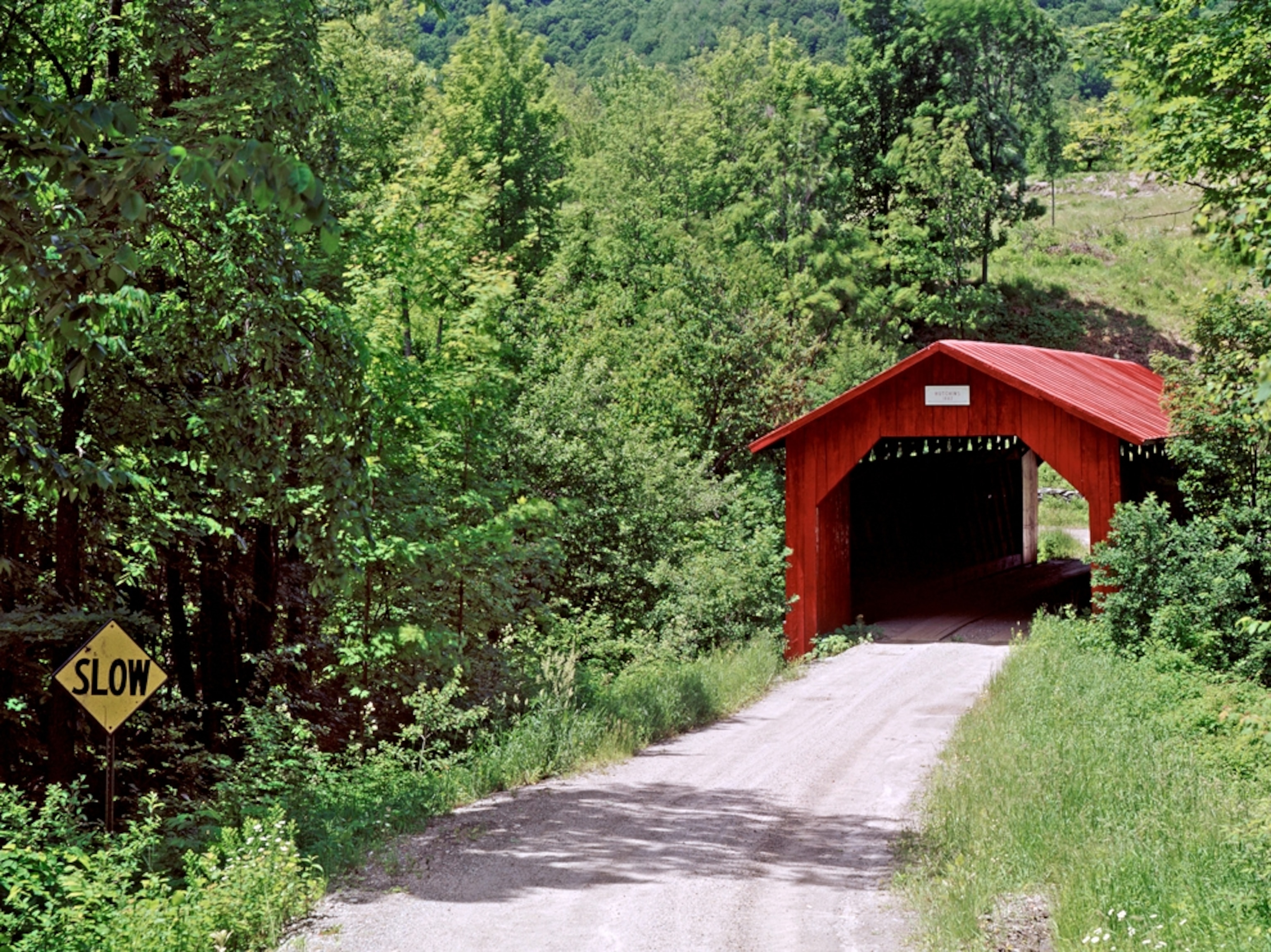 A covered bridge