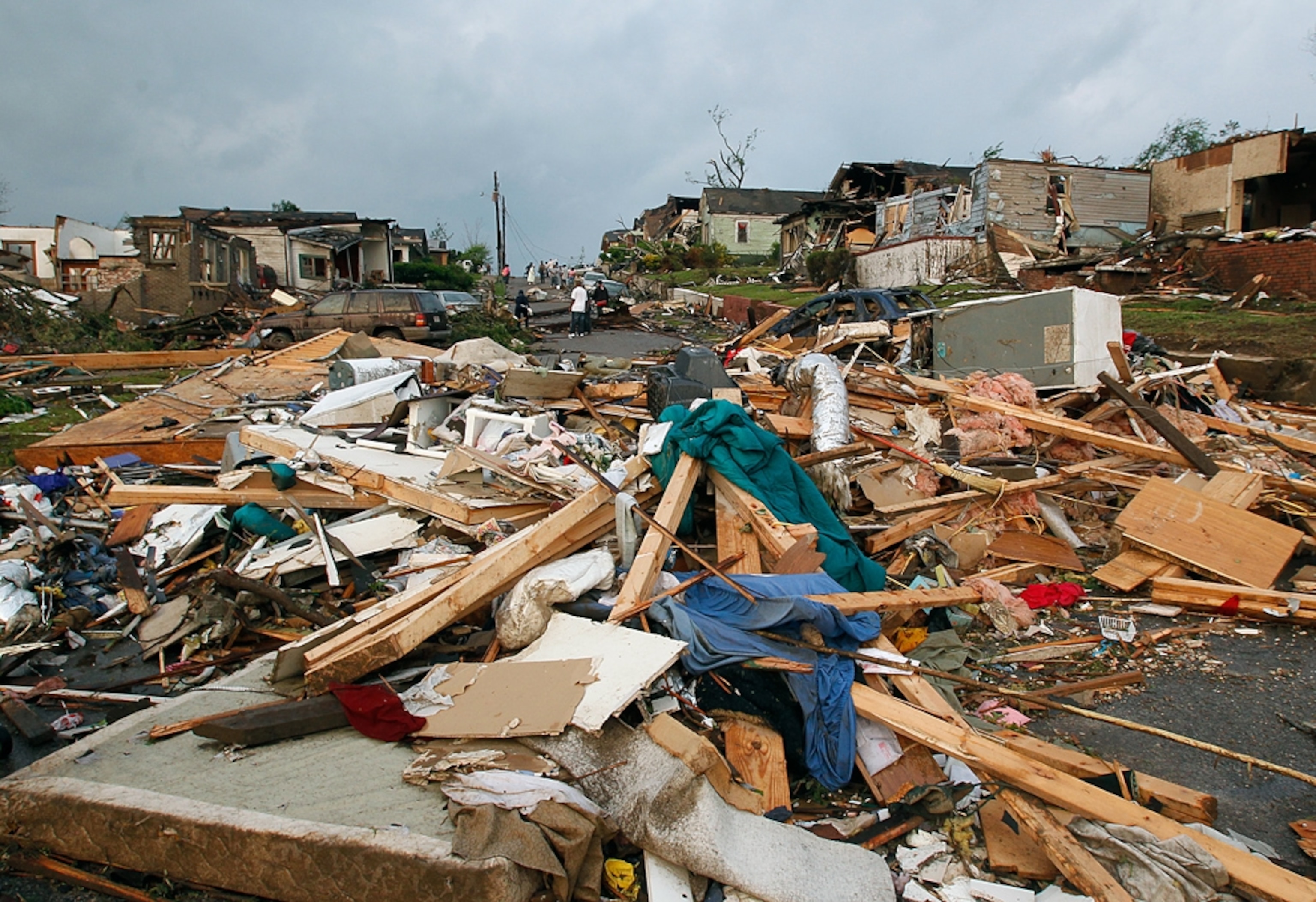Alabama tornado picture: aftermath of a tornado that hit Birmingham, making Alabama news headlines