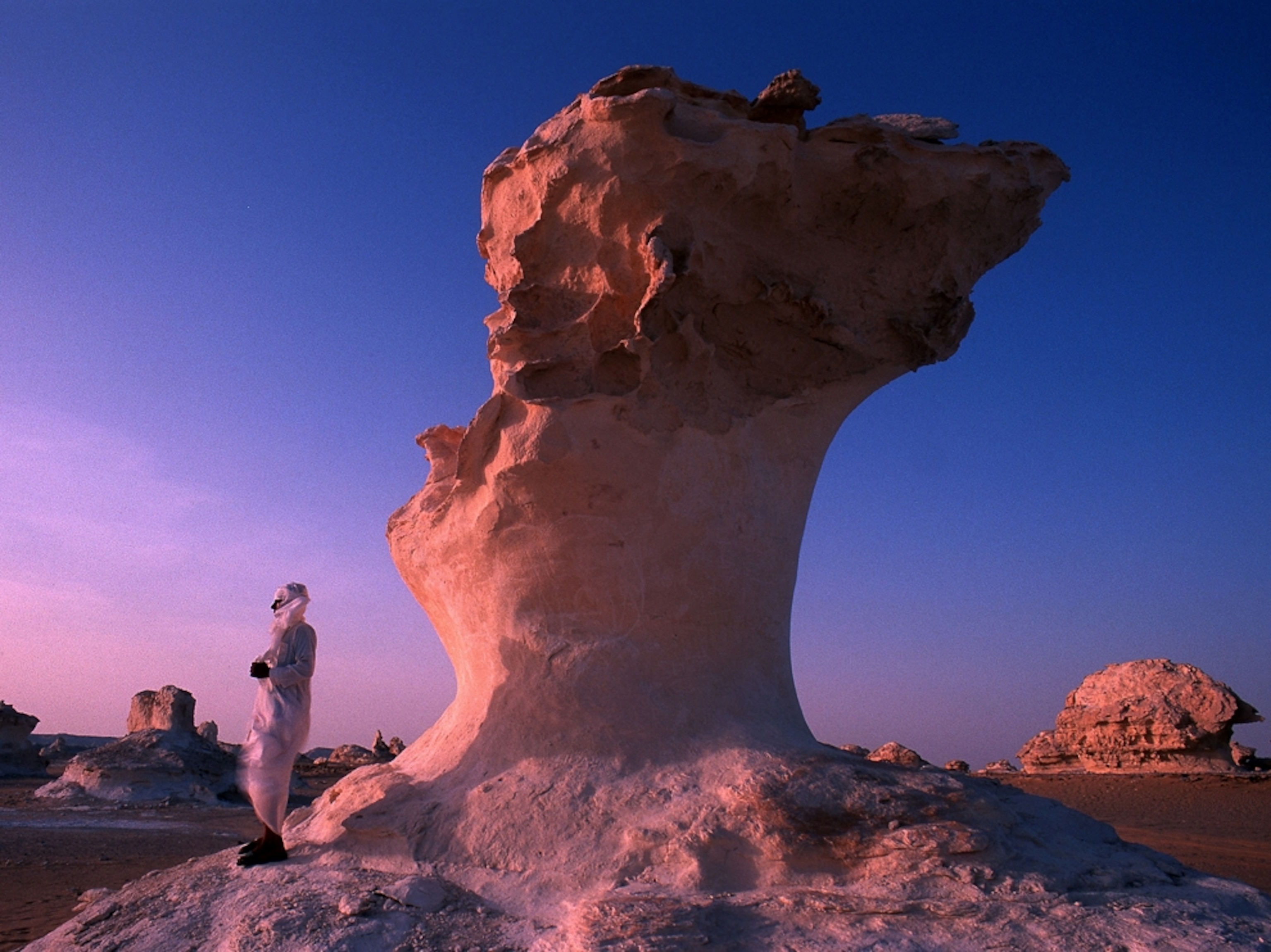Large rock formation dusk