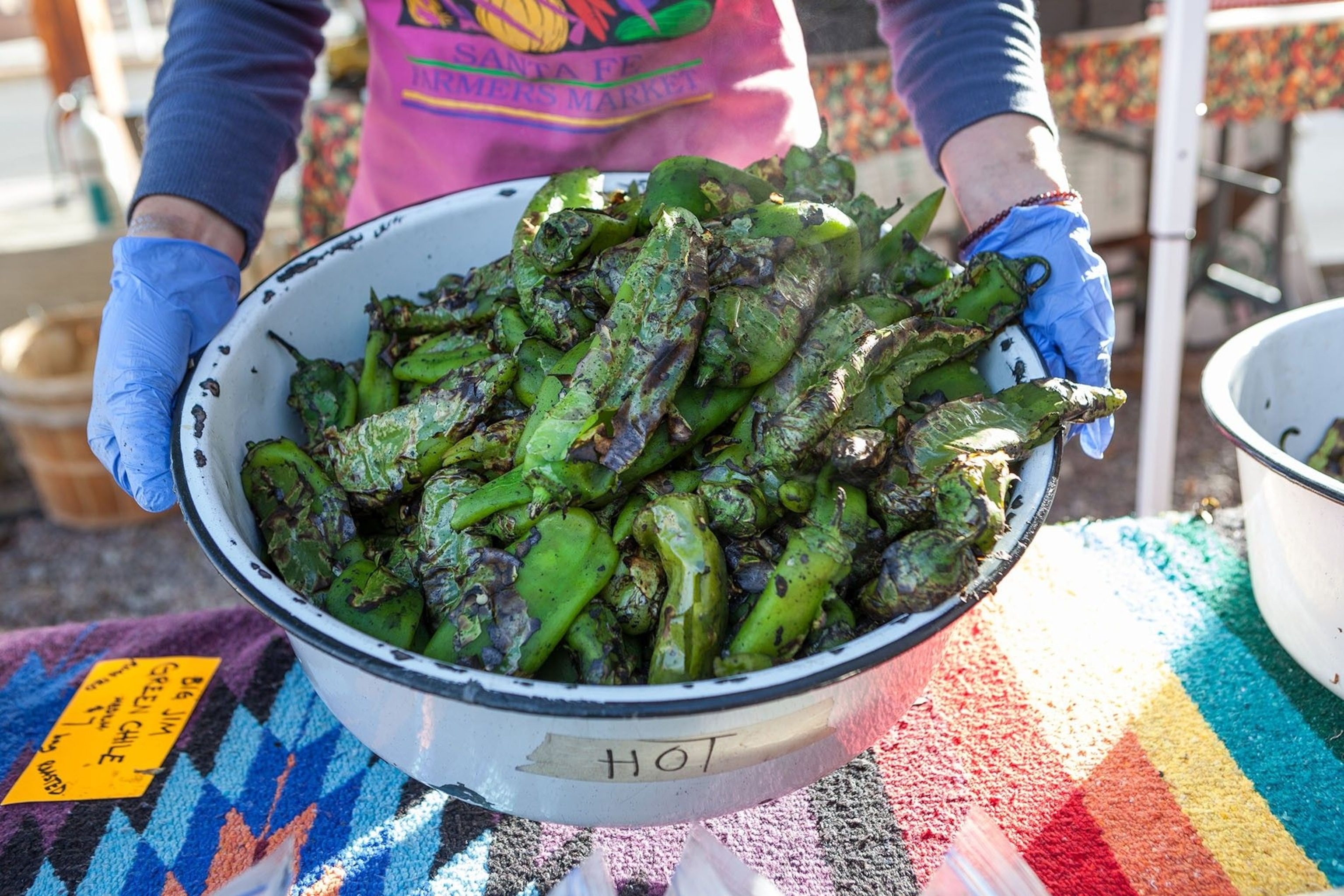 Green chiles in Santa Fe
