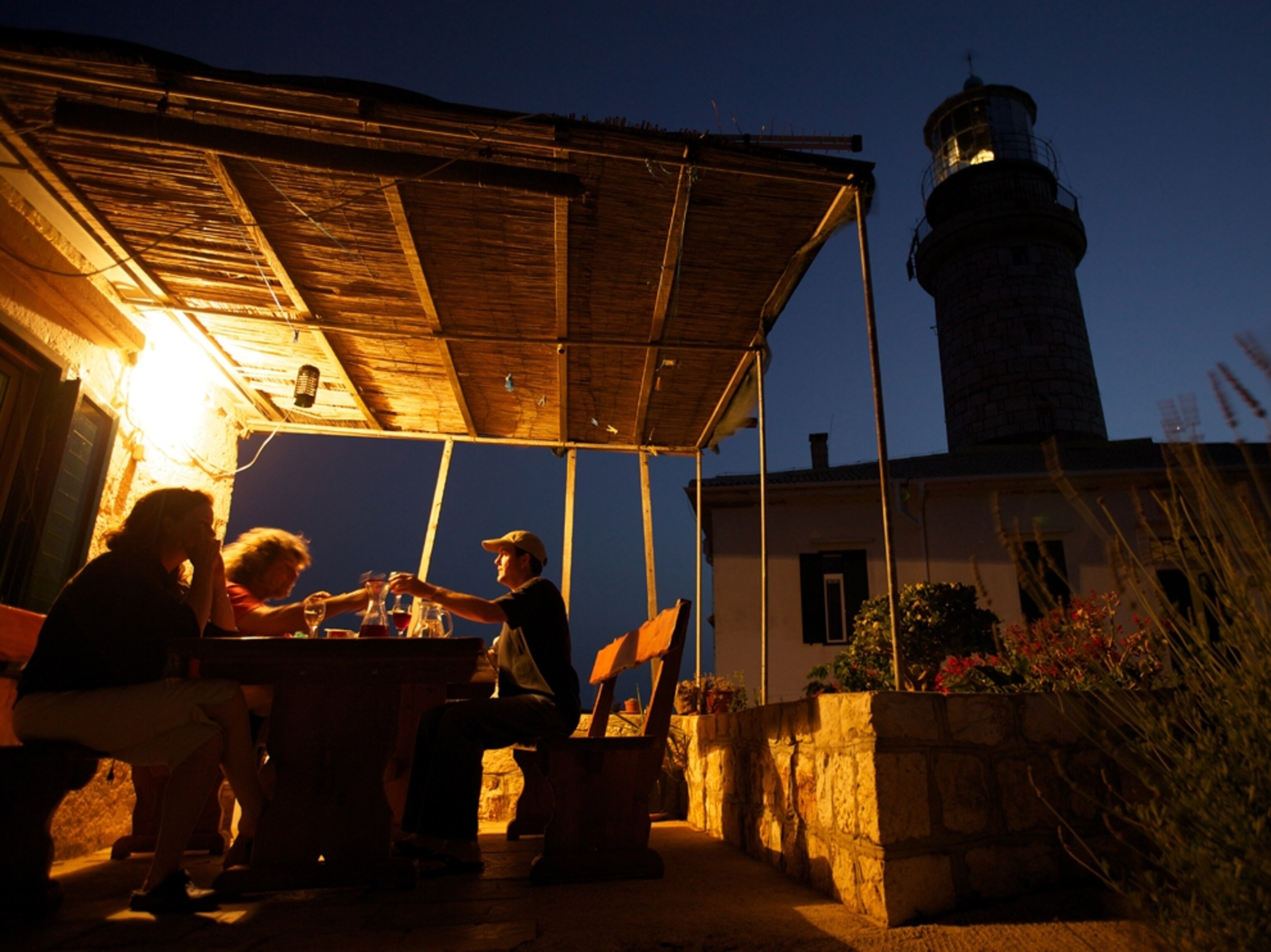 dinner Struga lighthouse Lastovo Island