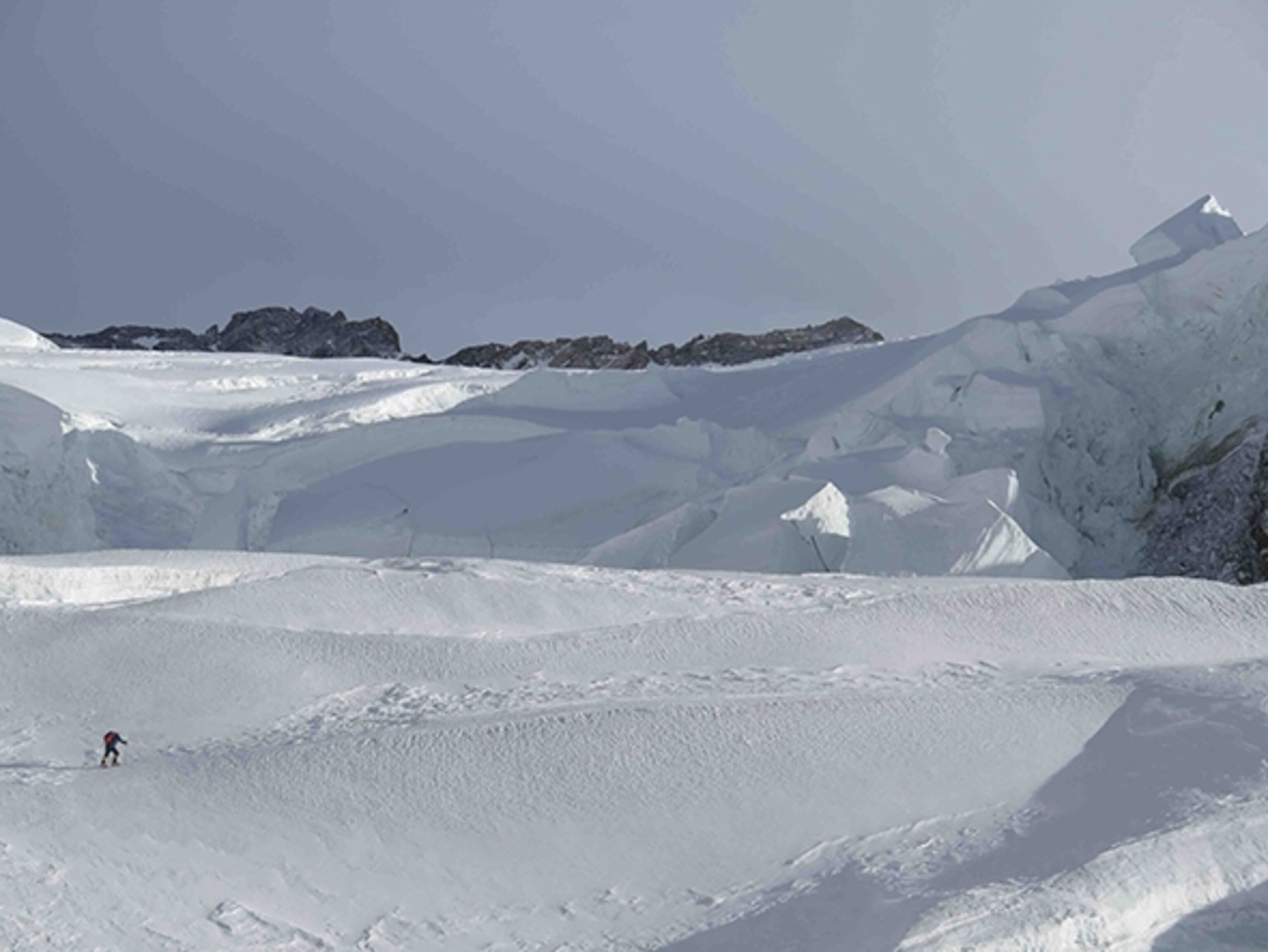 Tamara Lunger trekking to Nanga Parbat, known as the "Killer Mountain," Photograph courtesy Simone Moro