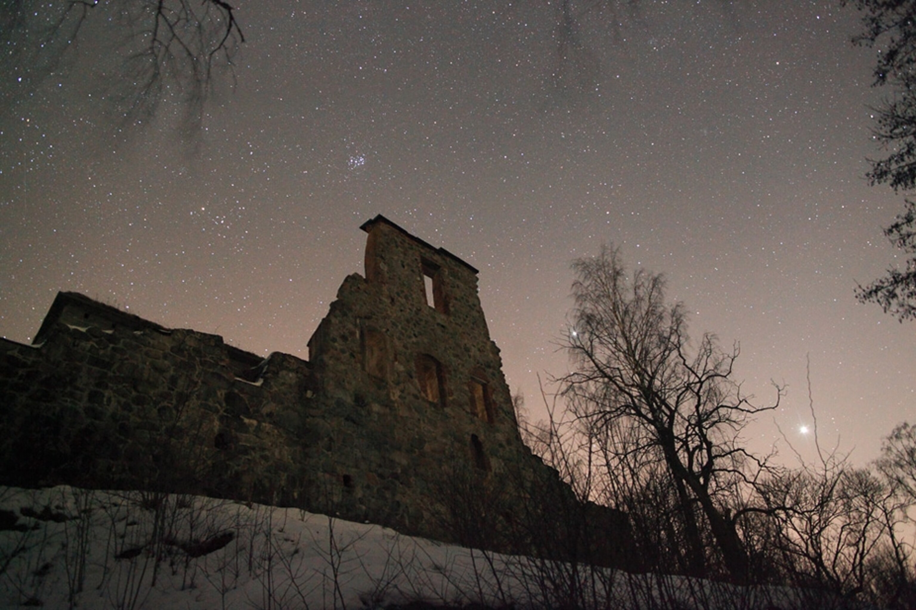 Space picture: Stars and planets over Uppsala, Sweden