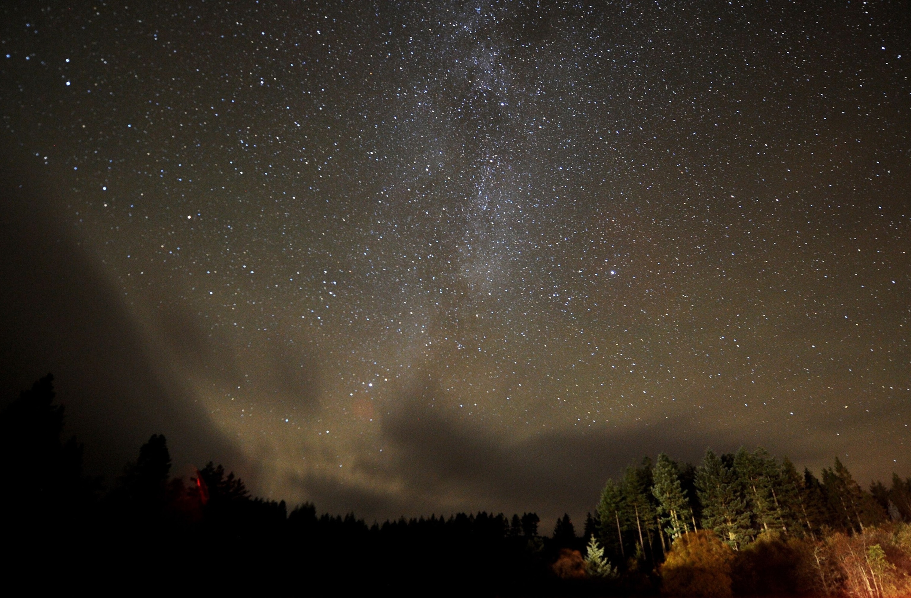 stars in the Milky Way pictured in clear skies at the Kielder observatory, Northumberland, England.