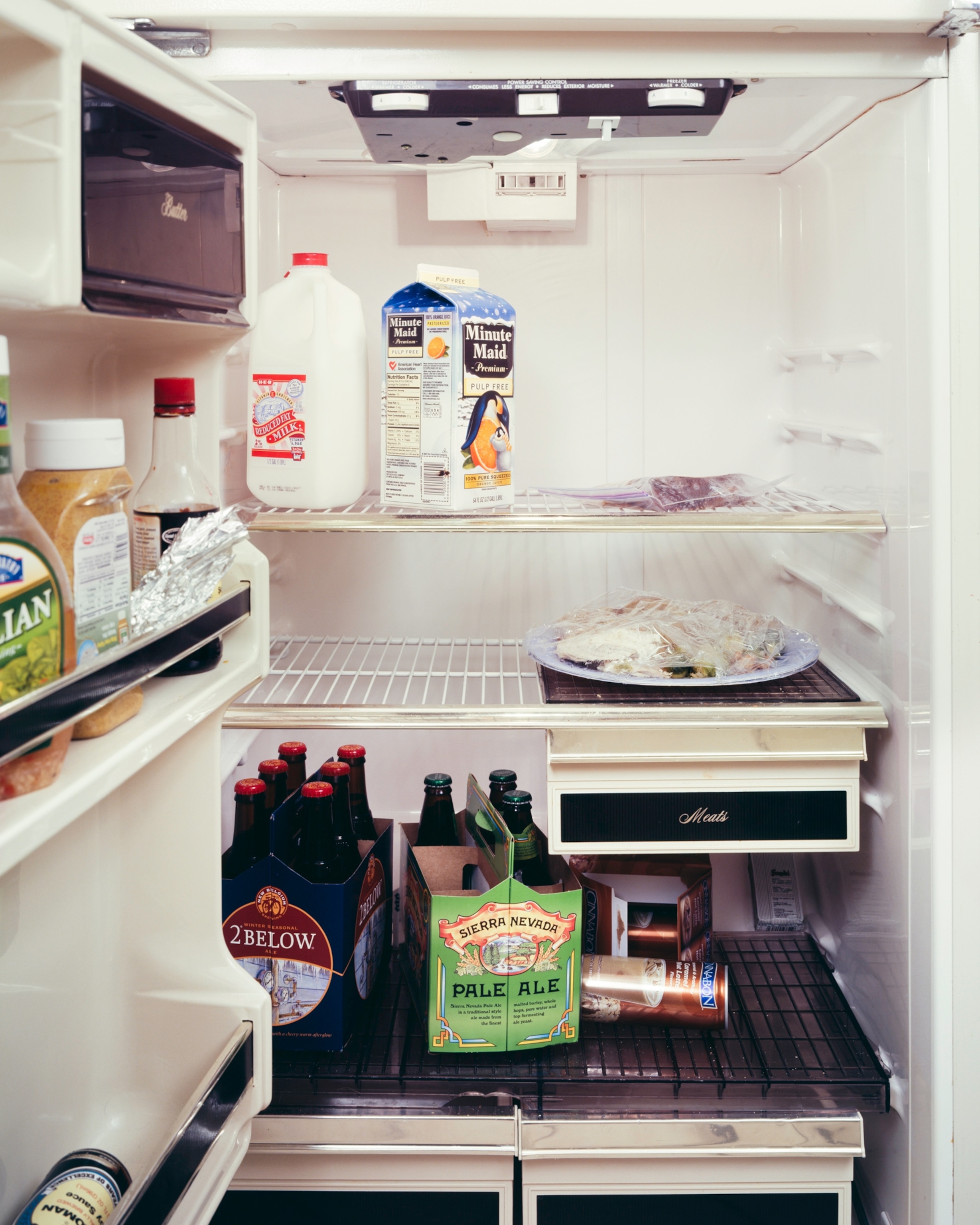 a college students' refrigerator