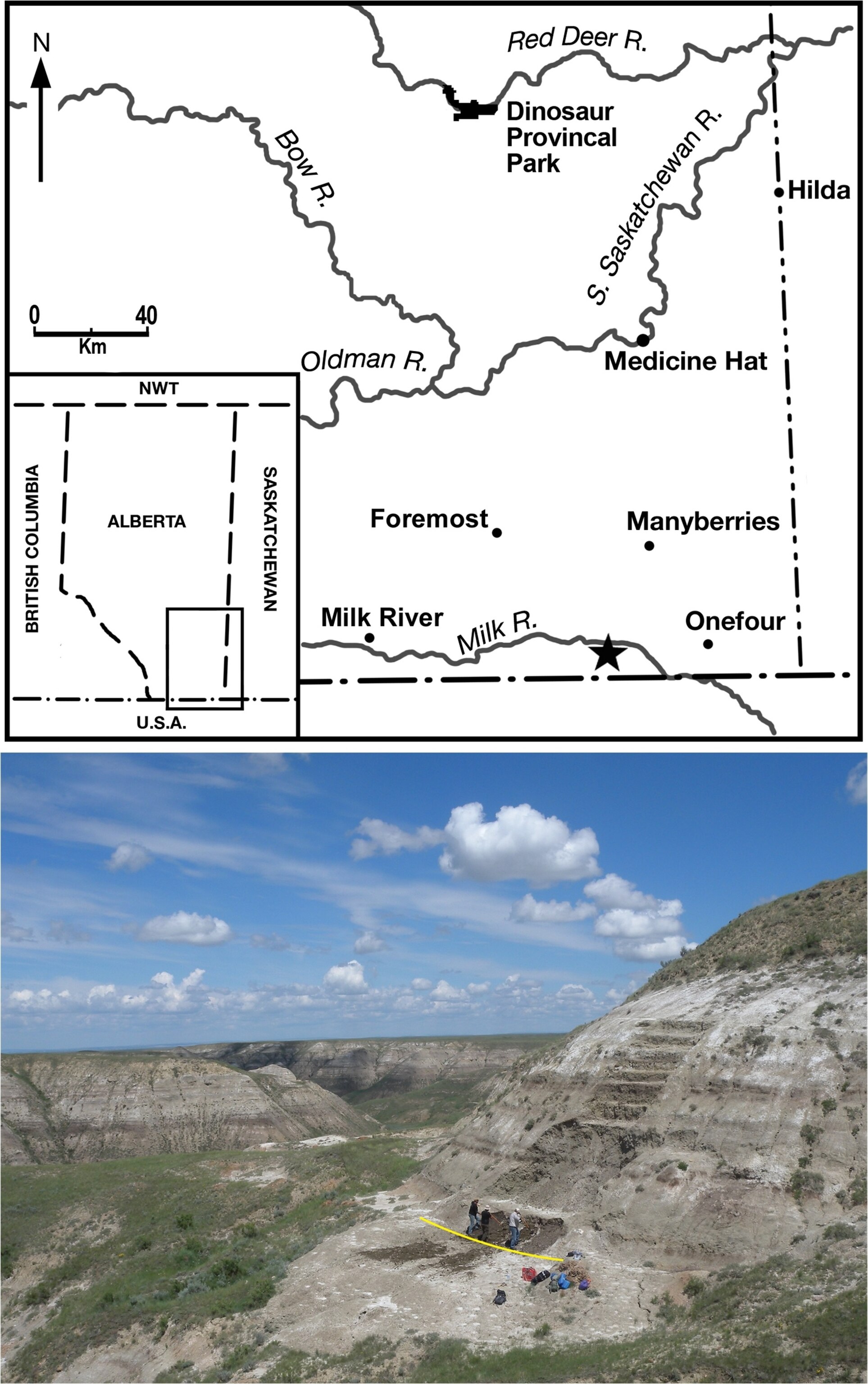 Where Wendiceratops was discovered. From Evans and Ryan, 2015.