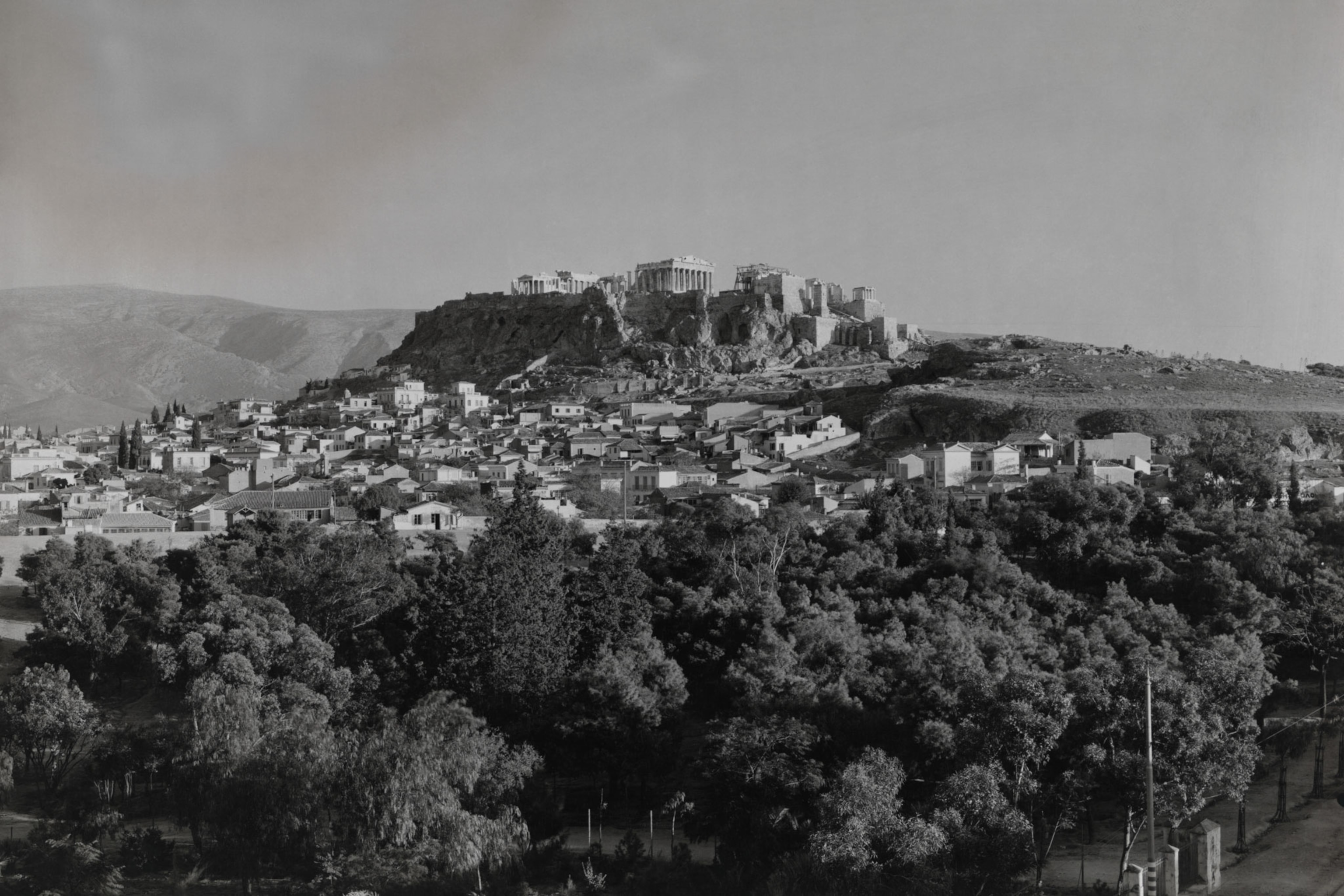 the acropolis in Athens, Greece