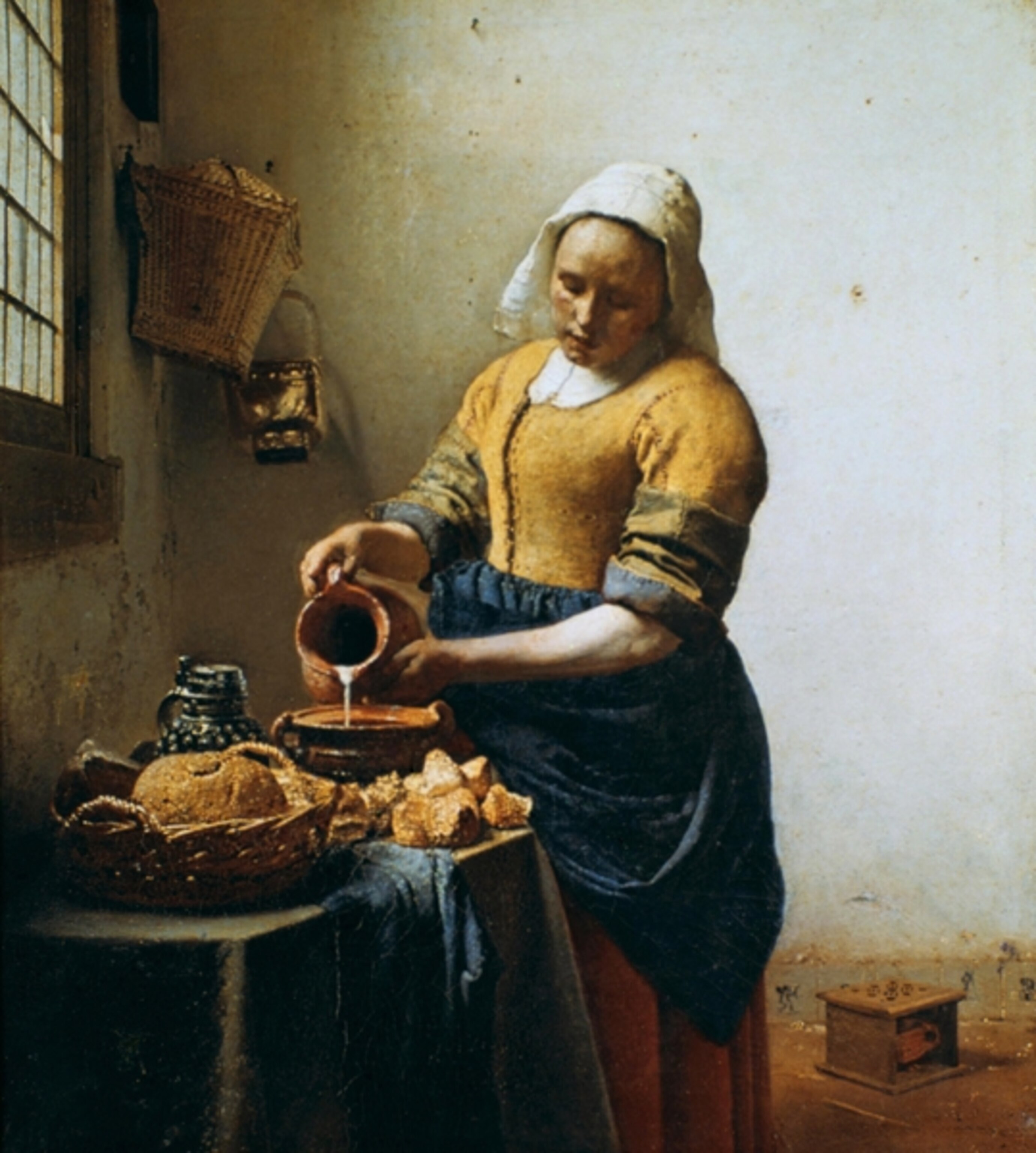 Jan Vermeer's "The Milkmaid."