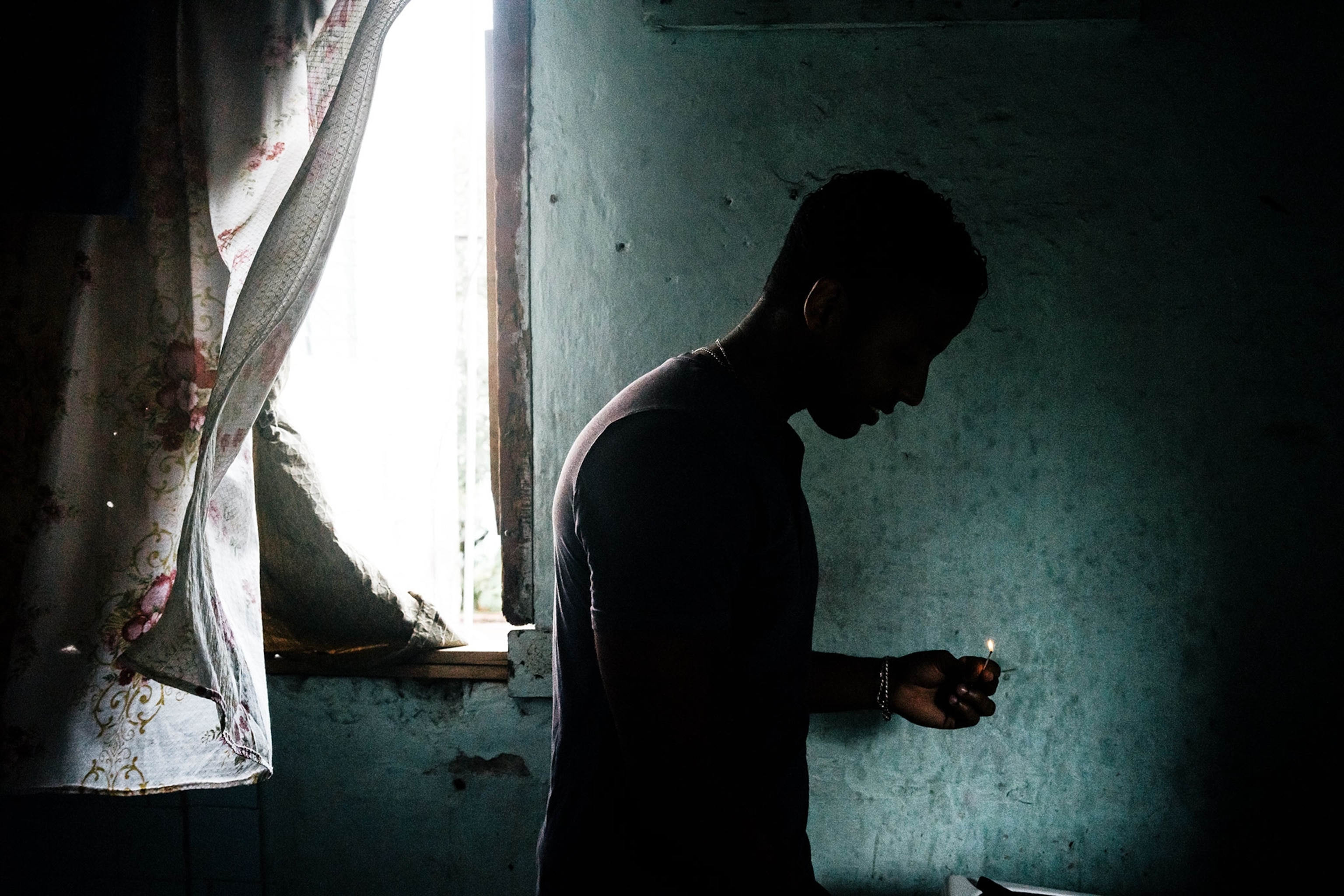 a man in his apartment in Cuba