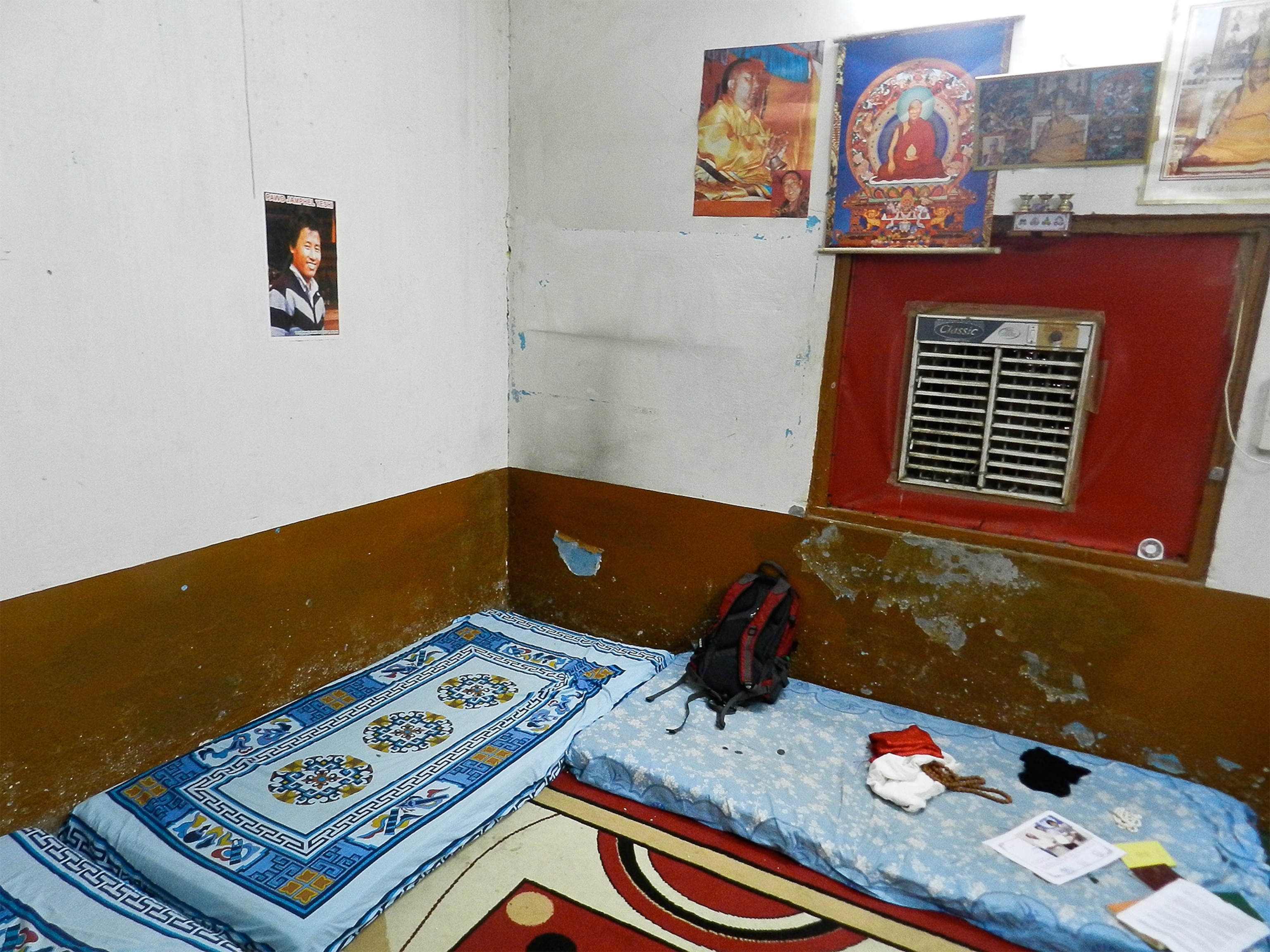 the interior of Jamphel Yeshi’s room