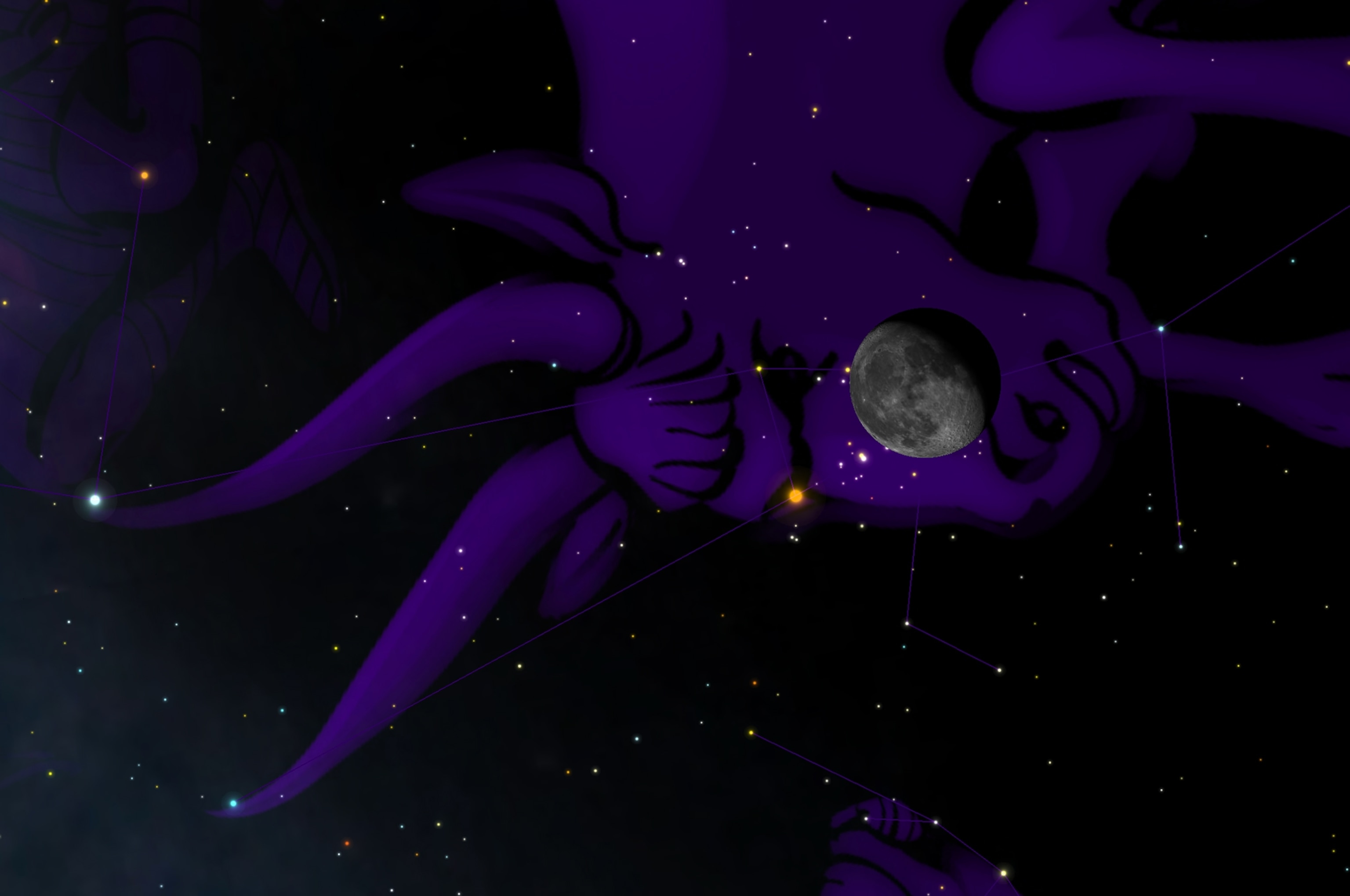 this week skywatchers get to see the moon pose with Taurus, the bull’s red eye